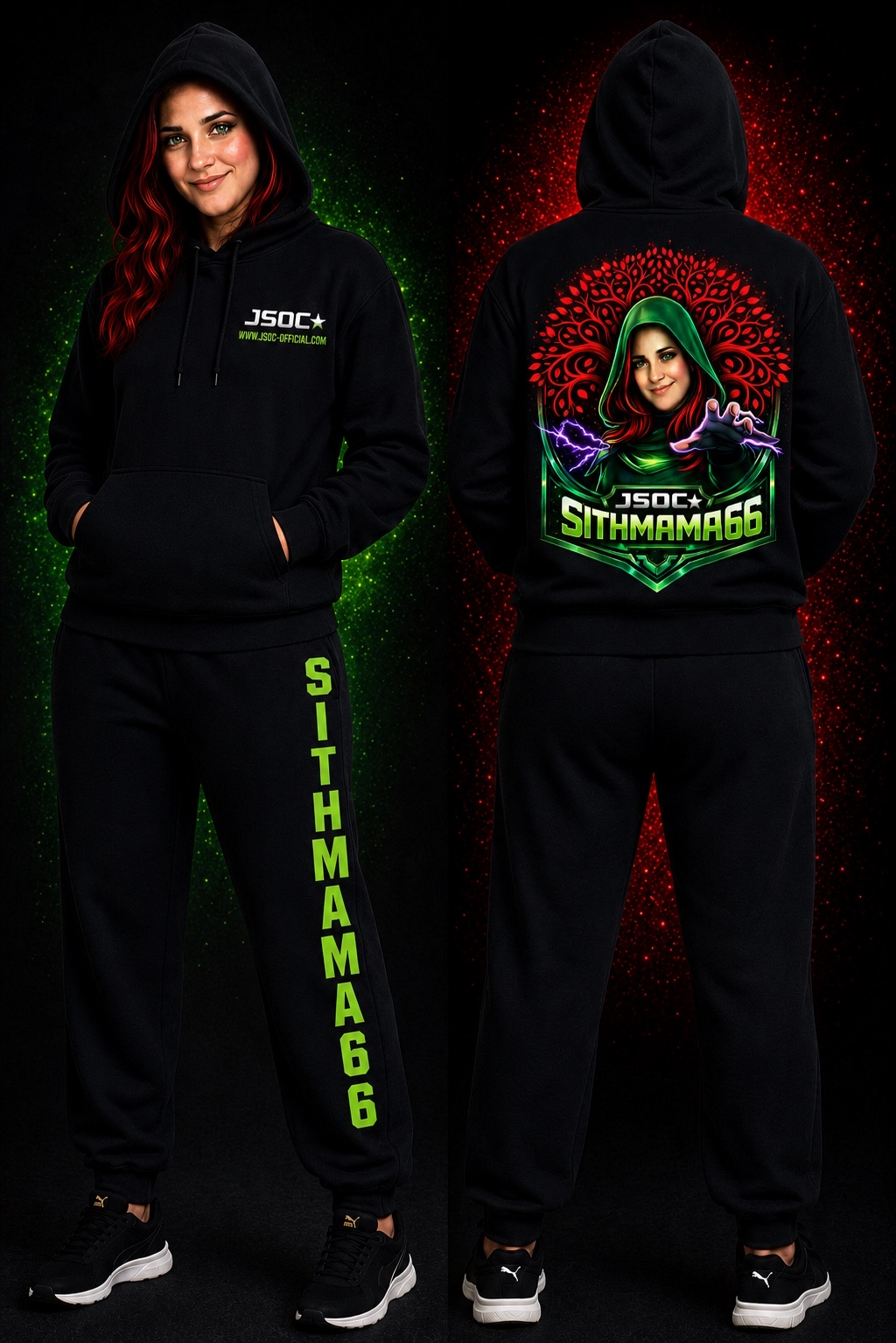 SithMama66 Graphic Hoodie & Sweatpants Set