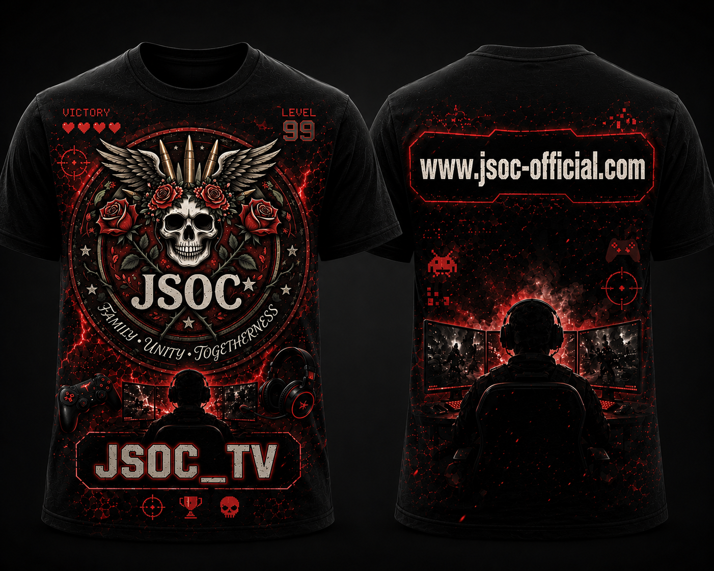 JSOC TV Gaming Graphic T-Shirt