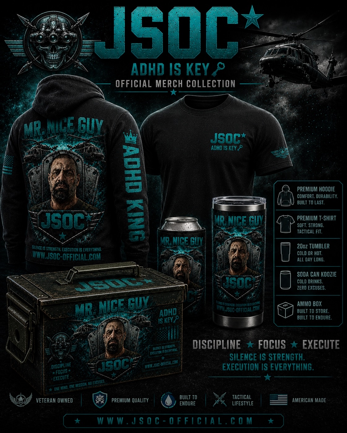 Mr Niceguy JSOC ADHD Is Key Official Merch Collection