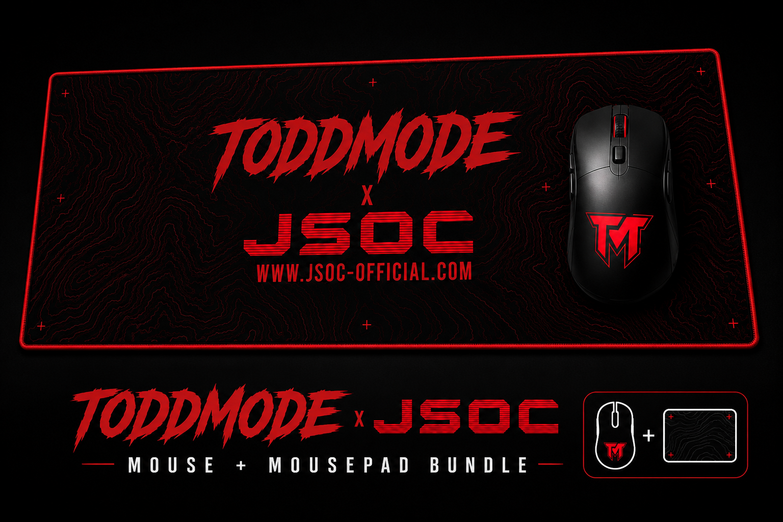 T0DDM0DE Ultimate Gaming Mouse & Mousepad Bundle