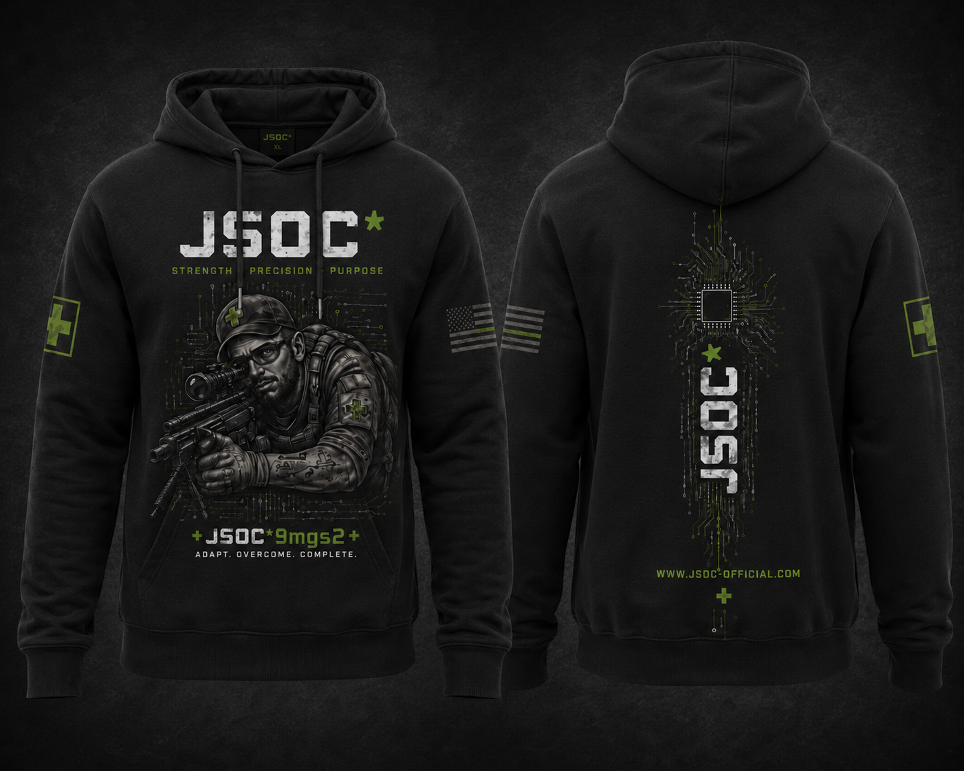 9mgs JSOC Tactical Graphic Hoodie