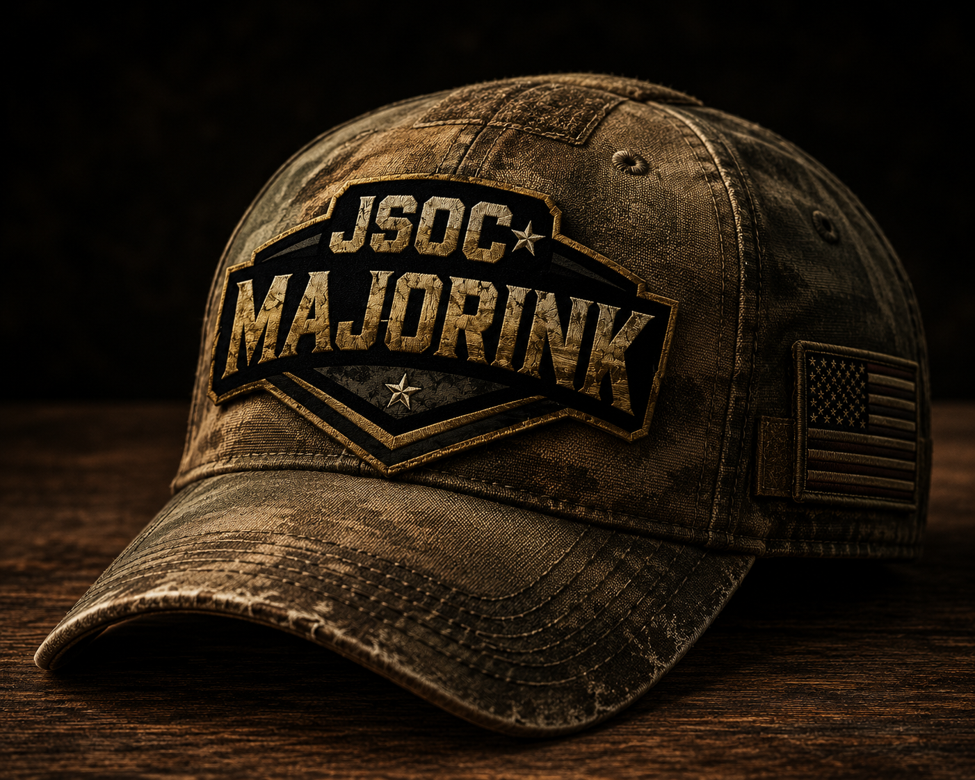 MajorInk Vintage Camo Patriot Cap