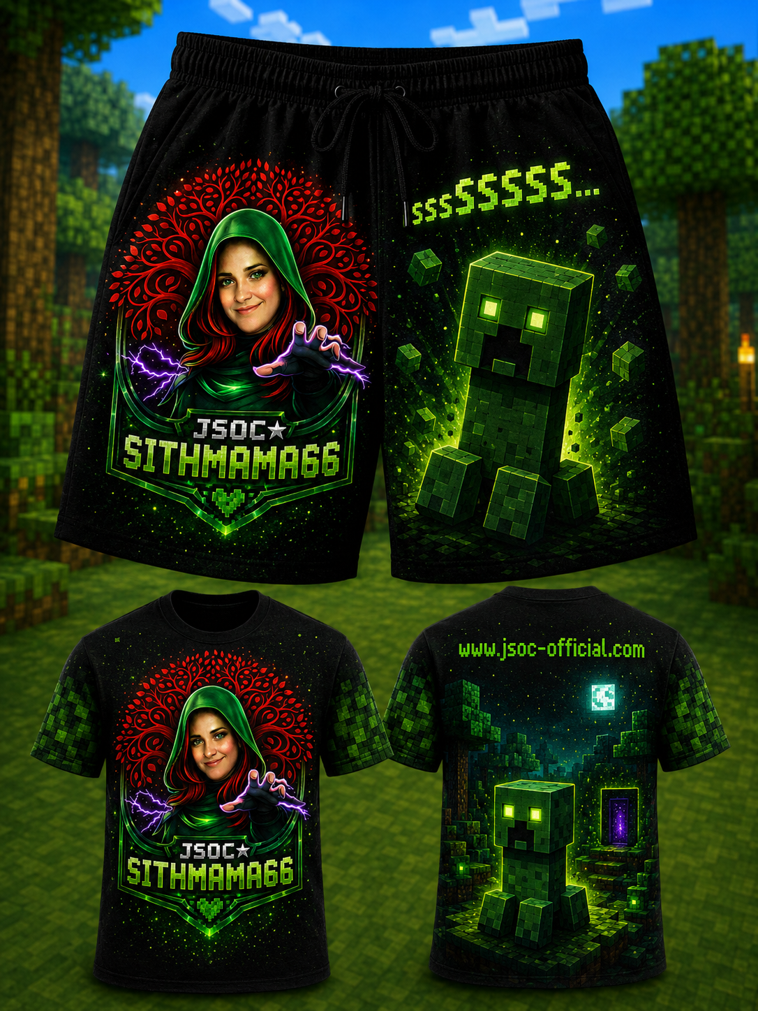 Sithmama Pixel Power Gamer's Apparel Set