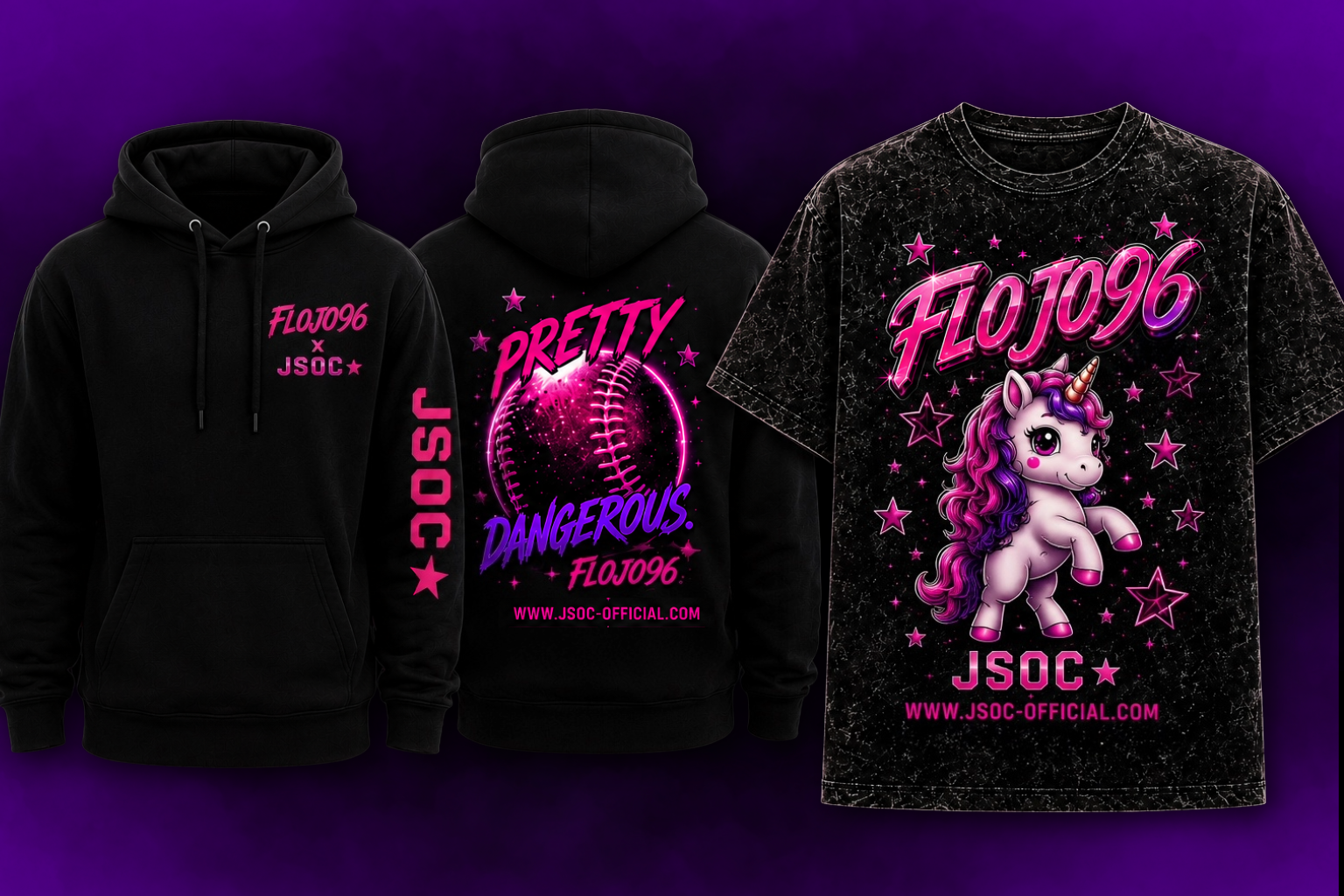 FloJo96 x JSOC Neon Vibes Apparel Collection