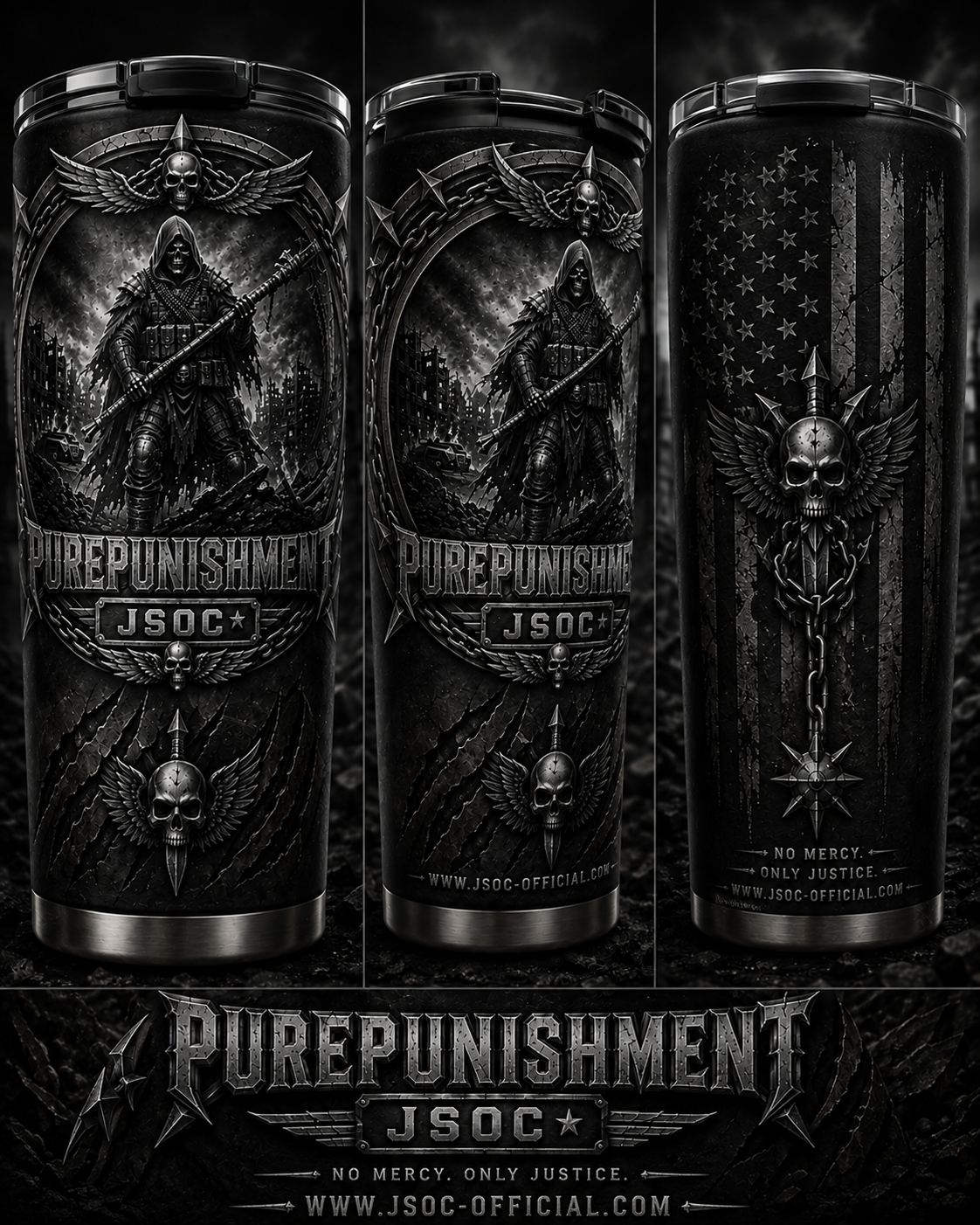 PurePunishment JSOC Stainless Steel Tumbler
