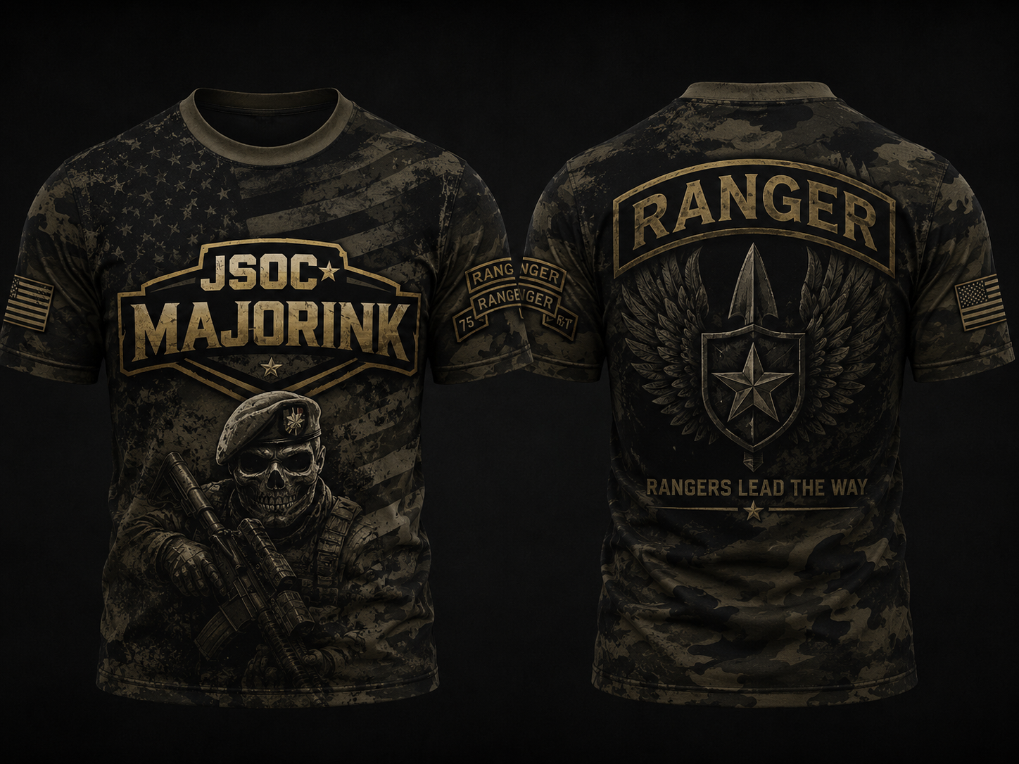 JSOC Majorink Tactical Graphic T-Shirt