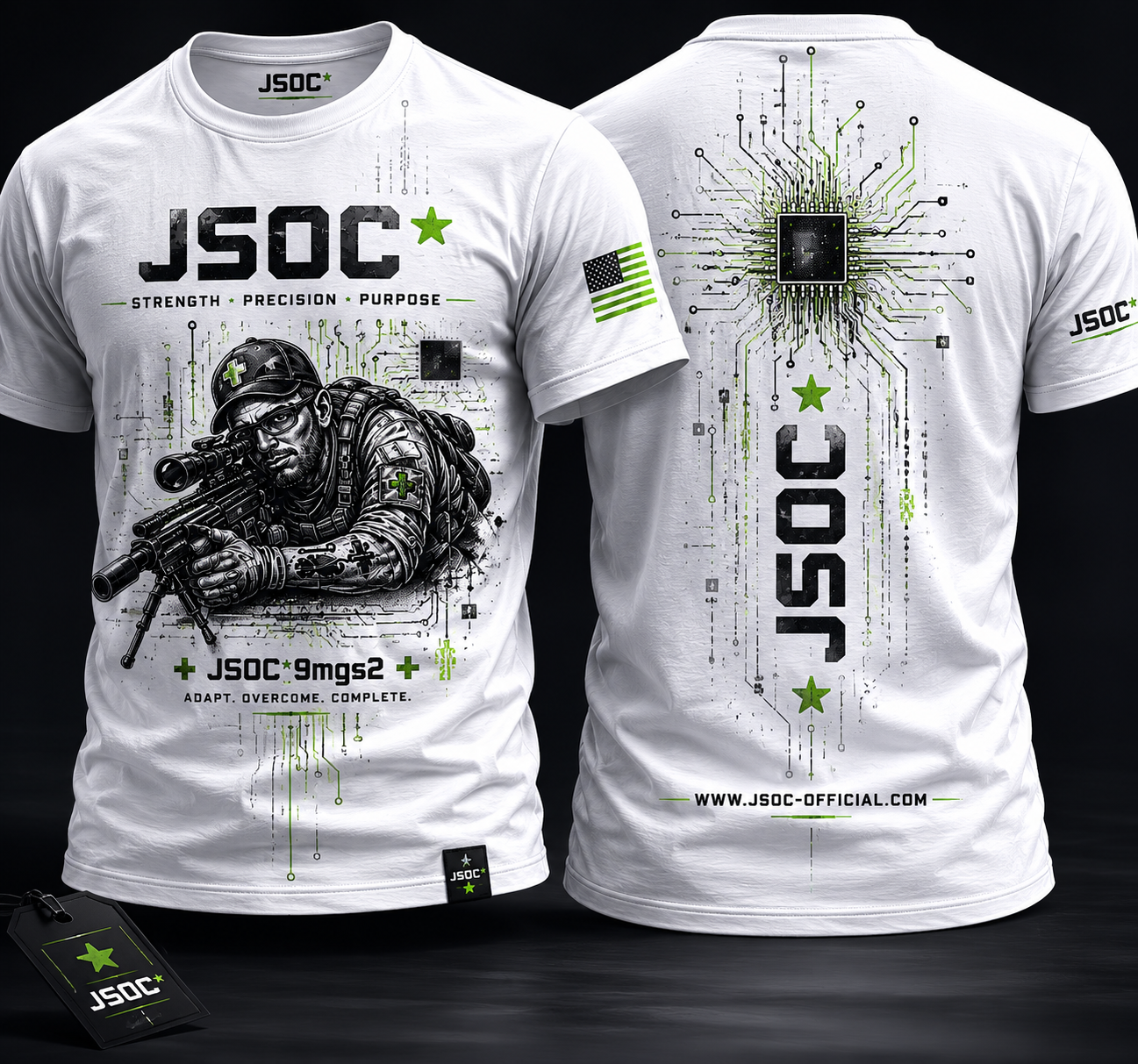 JSOC 9mgs Tactical Graphic Tee