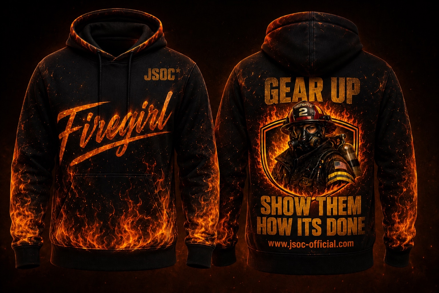 Firegirl Flame Hoodie