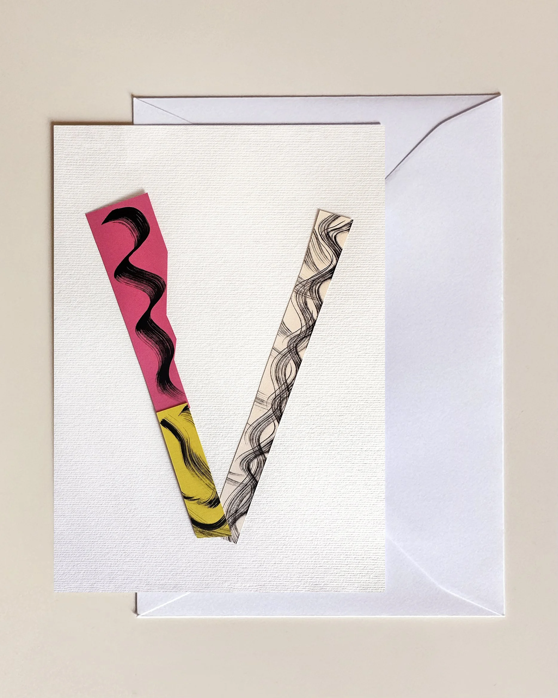 Carte Lettre V