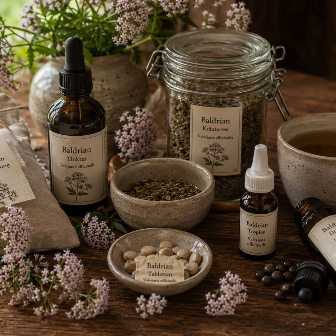 Echter Baldrian (Valeriana officinalis) - Traditionelle Zubereitungen