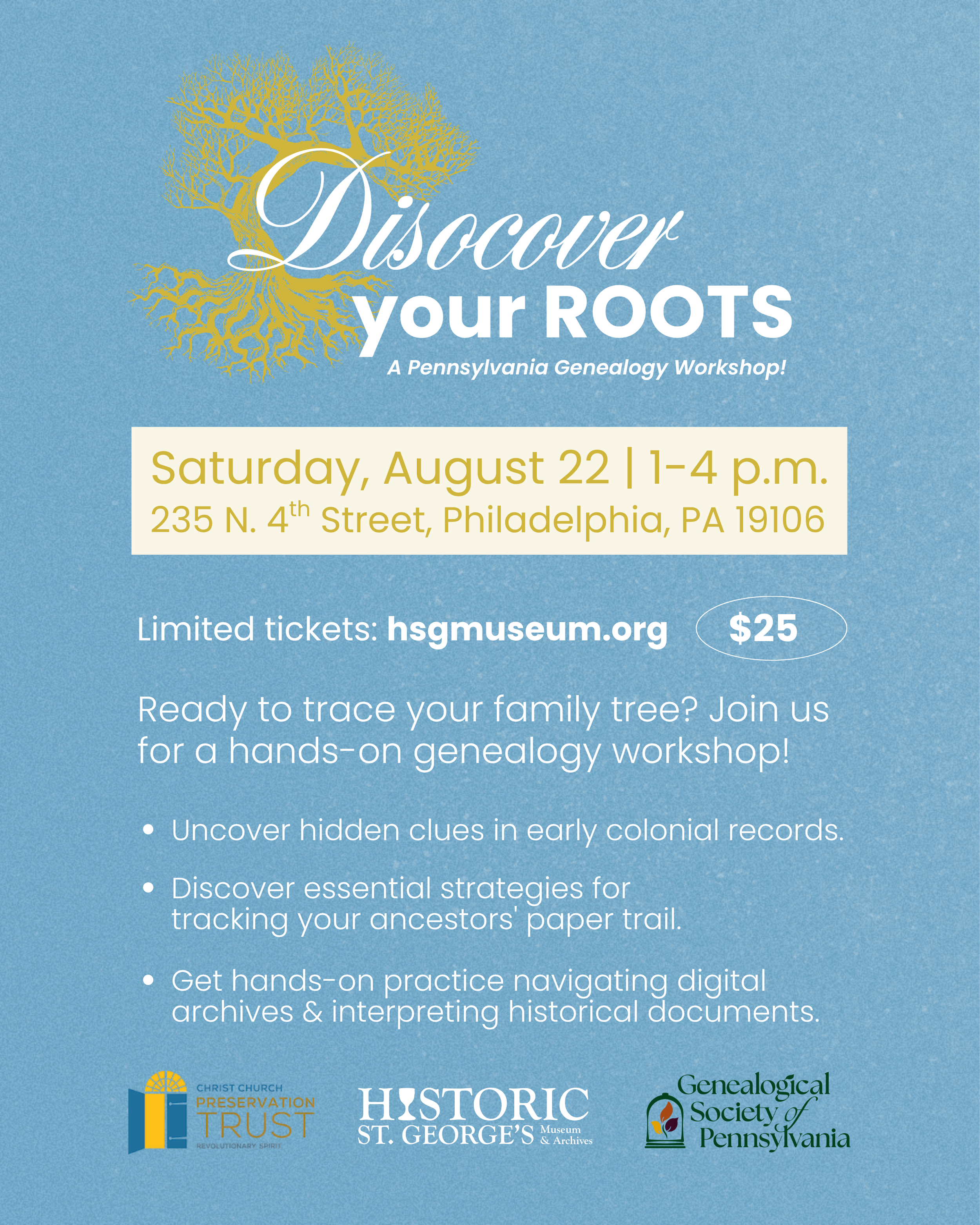 Discover Your Roots Workshop