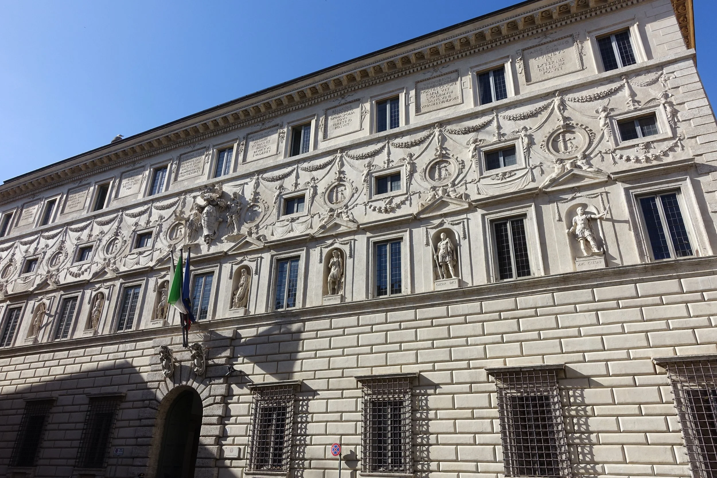 The Palazzo Spada Gallery and Piazza Farnese