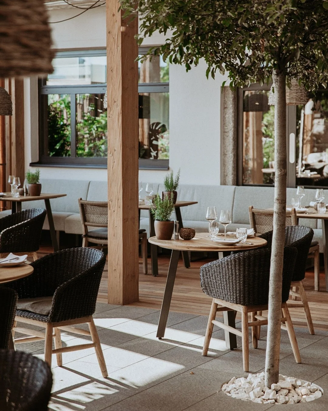 Moderne østrigsk mad med lokale råvarer i rolige omgivelser