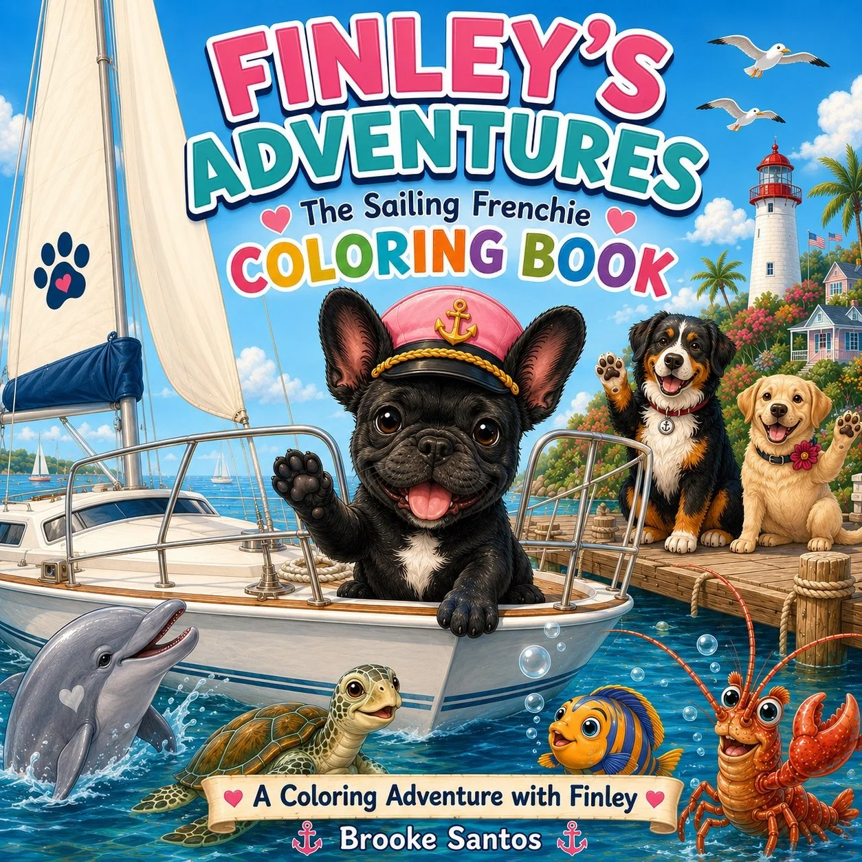 Finley’s Adventures: The Sailing Frenchie Coloring Book