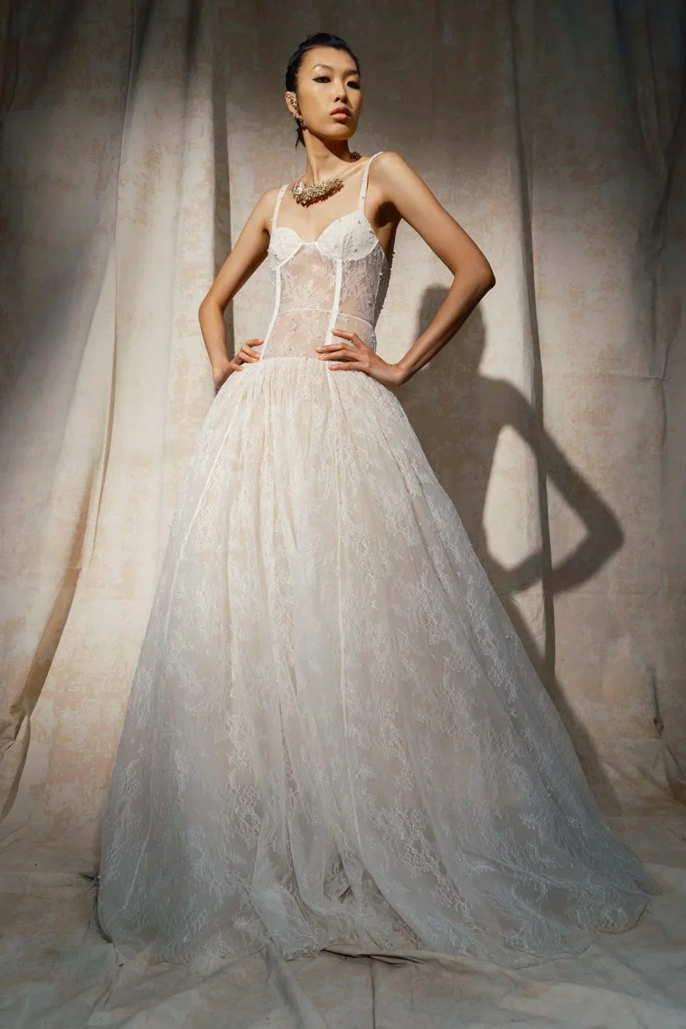 PEARL FIL COUPÉ LACE PETTICOAT DRESS