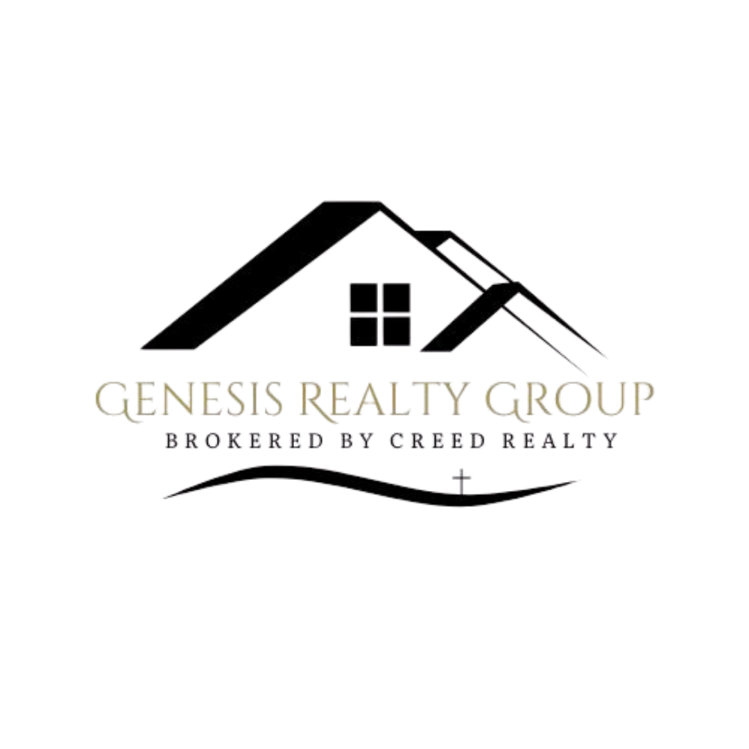 Logo for GENS RAY GROUP with a stylized house roof and the words 'Gens Ray Group' in gold letters.