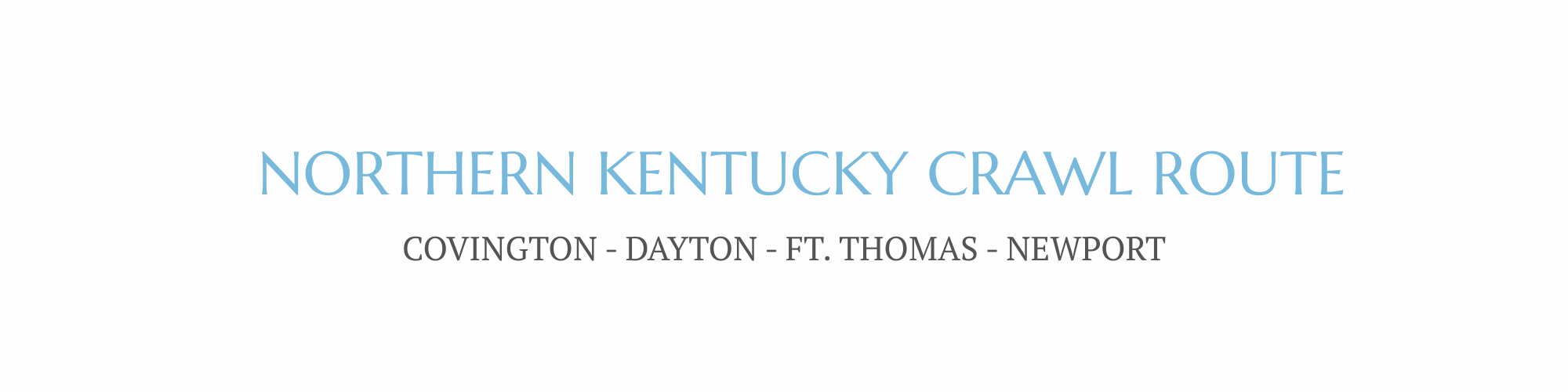 banner image of northern kentucky crawl route