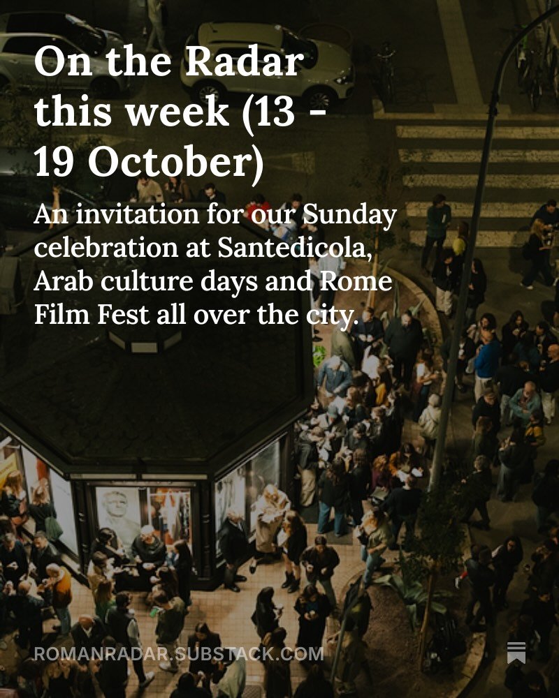 Full newsletter through the link in our bio. And see you Sunday at Santedicola.