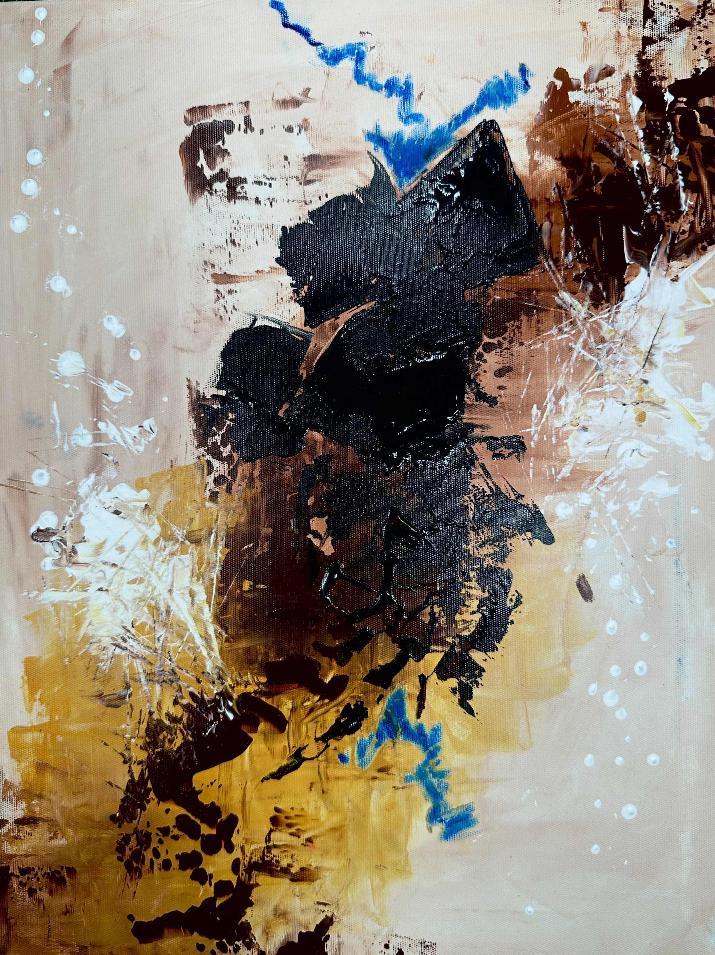 Abstract palette knife technique