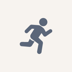 Icon of a person running