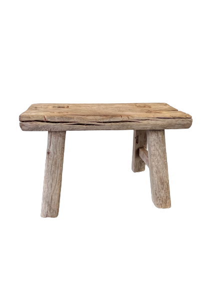 Mini Elm Wood Stool