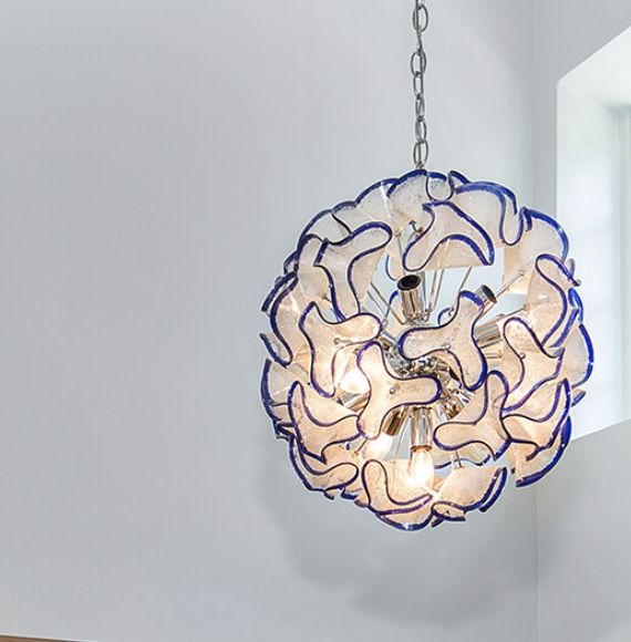 Murano Glass Sputnik Chandelier