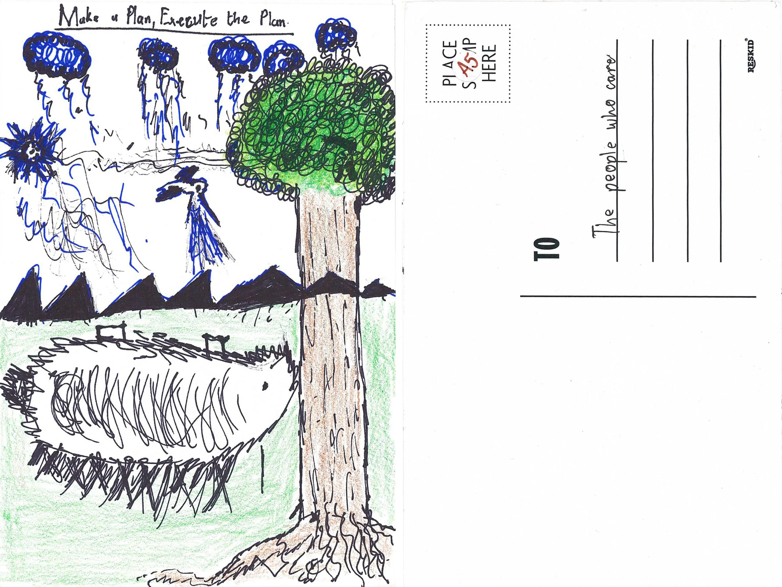 "What might happen if we don't take care of the world that we’re in." Artist: Kyle Kigu