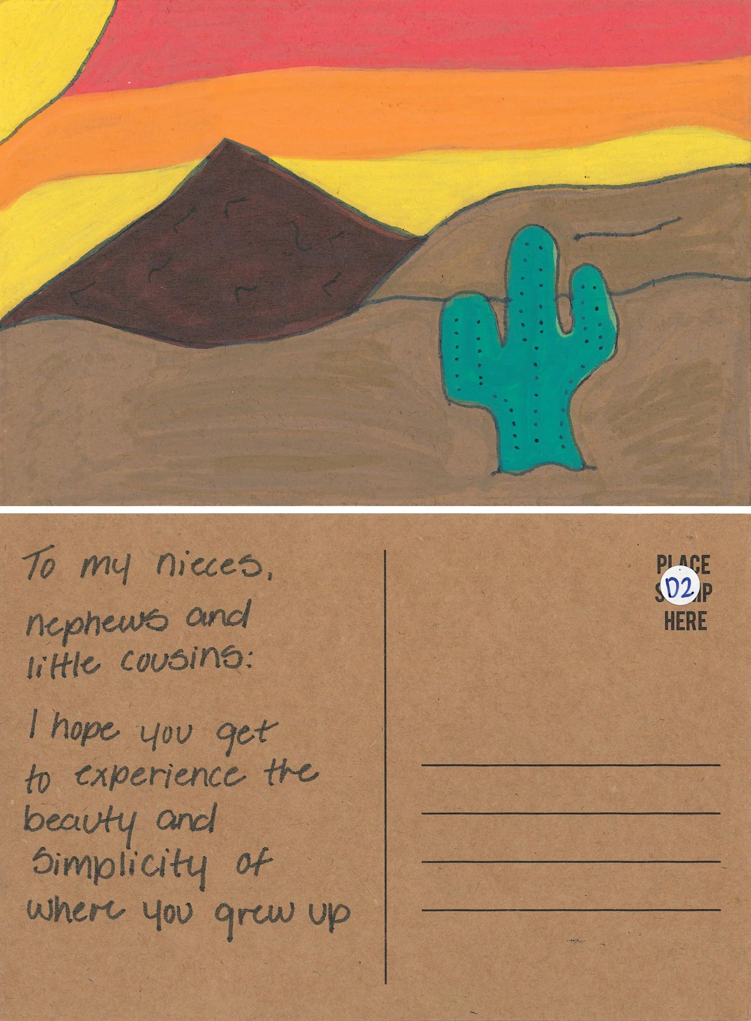 "A little desert landscape."