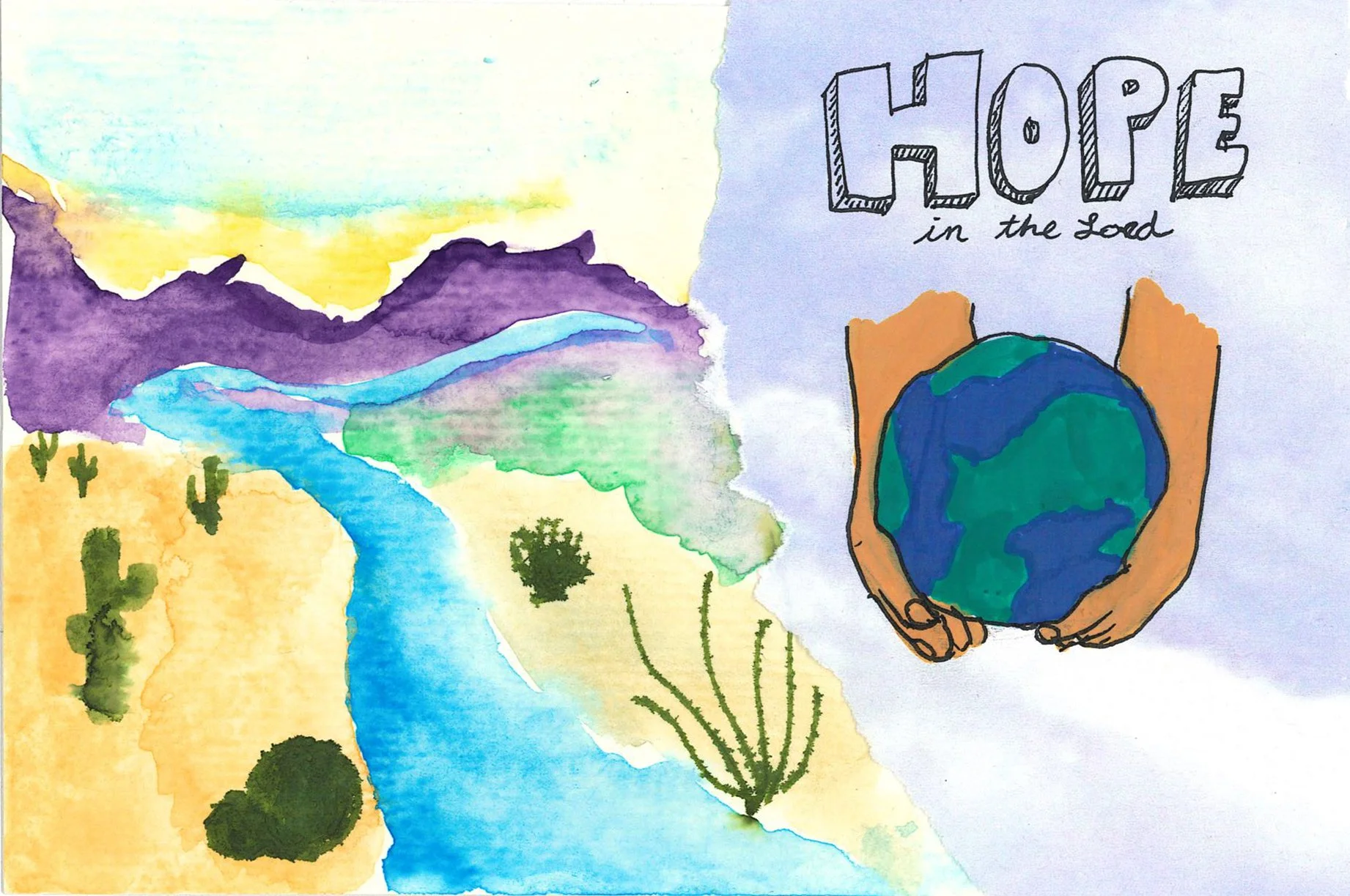 C7 (front): "Hope for living in a less broken world." Artist: Elyse LaVallee