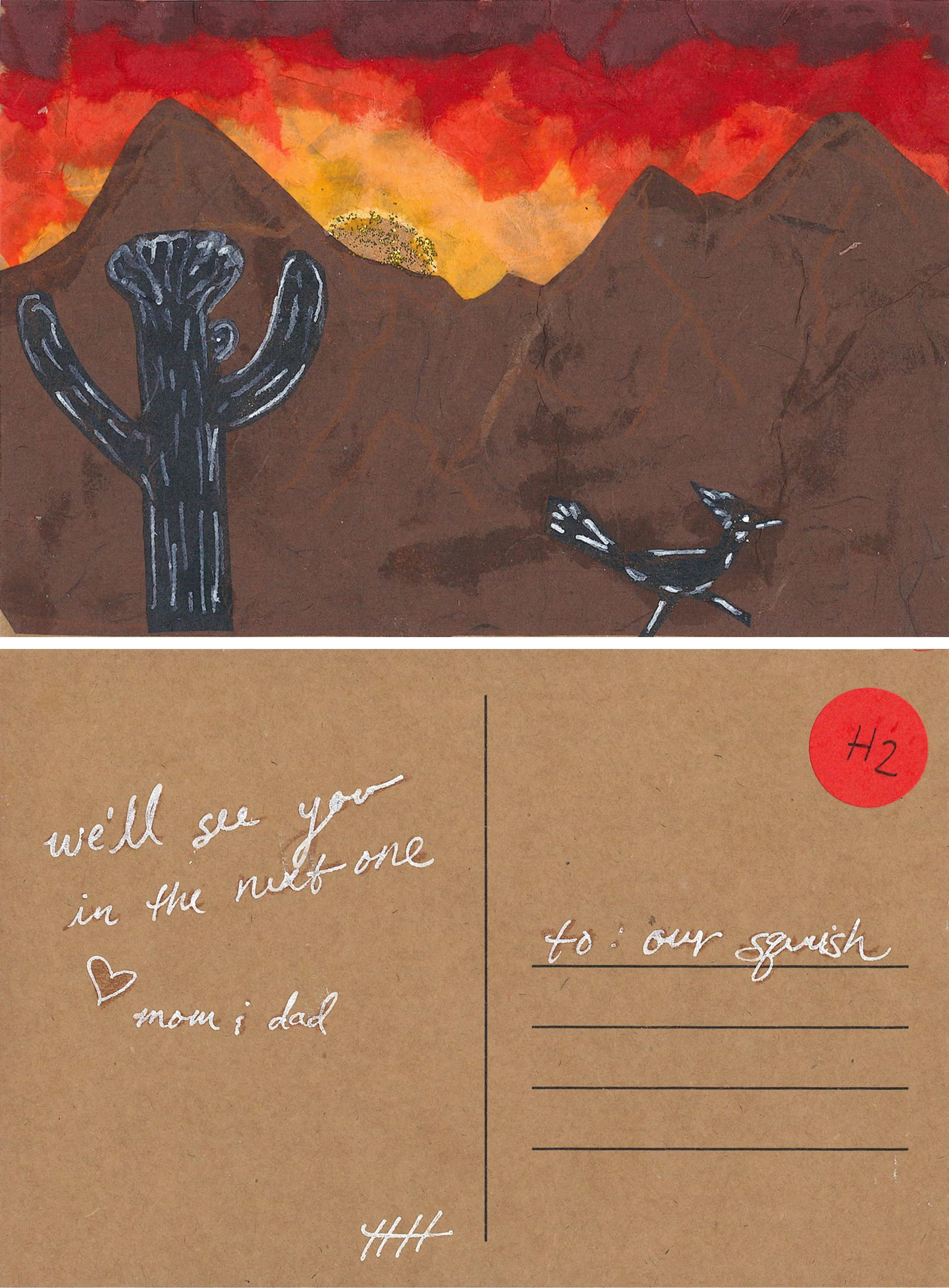 Collage of the Tucson mountains. Artist: Halley Hughes