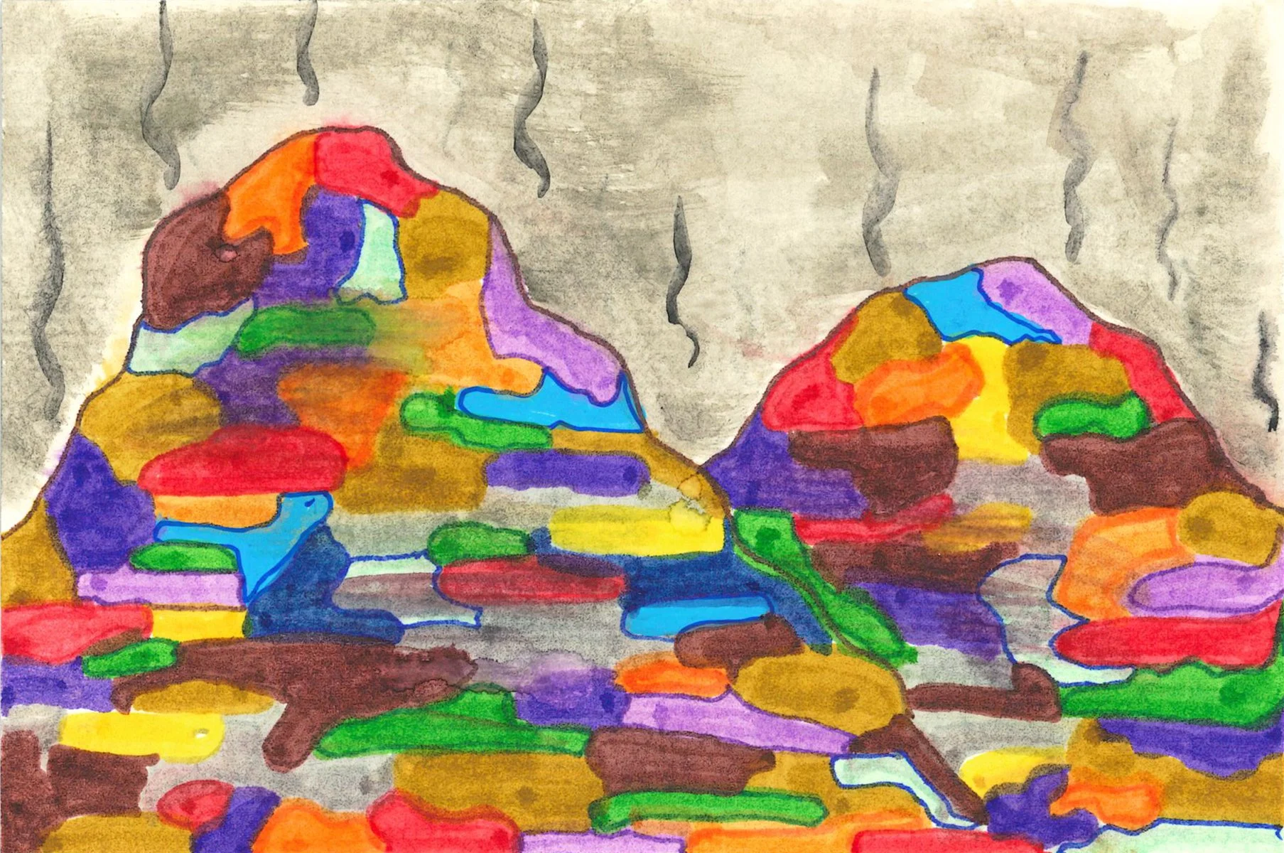 C8 (front): "Mountains of textile waste exported from the US to other countries." Artist: Greta Cotraccia