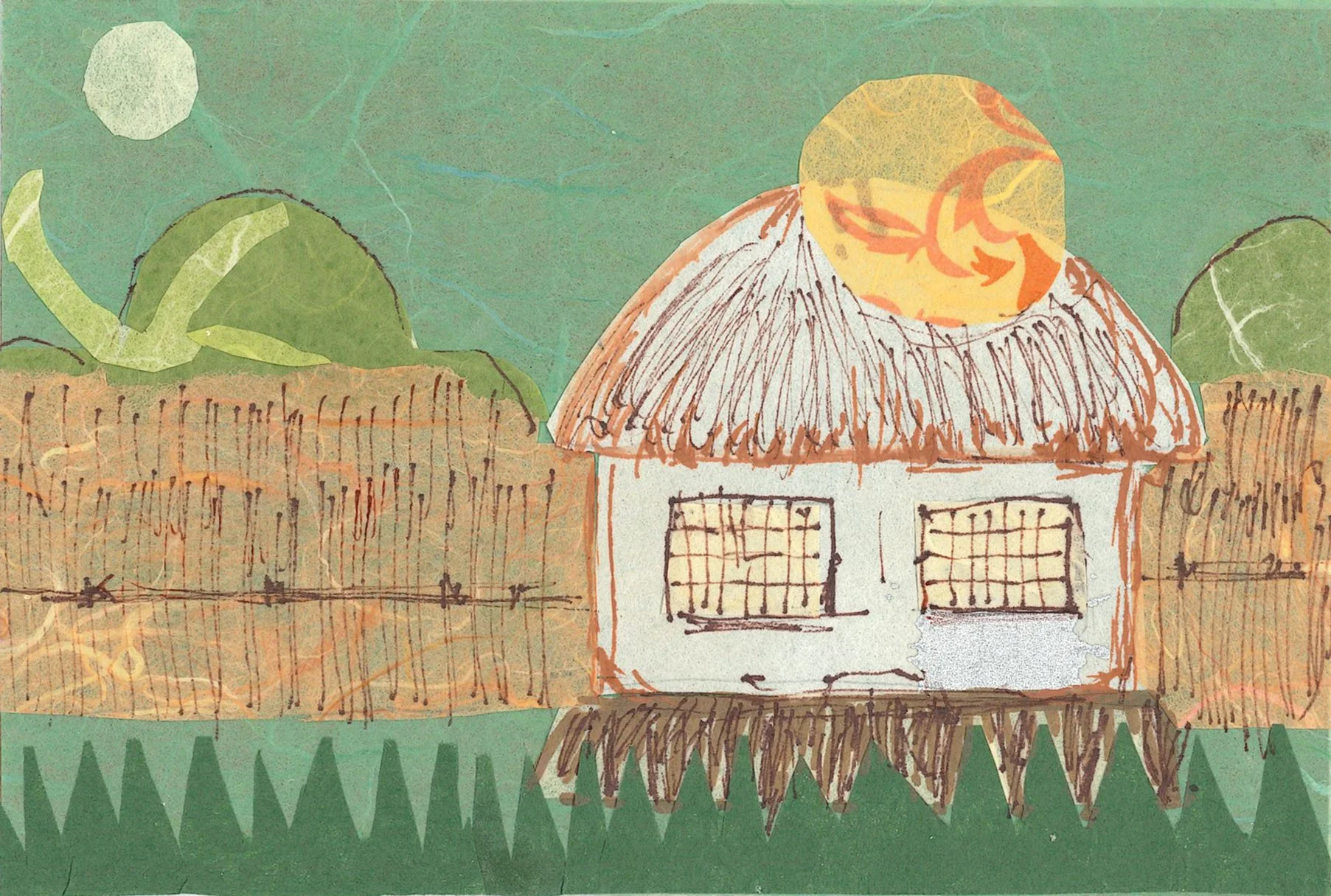 A3 (front): "An ideal safe space not affected by climate change."