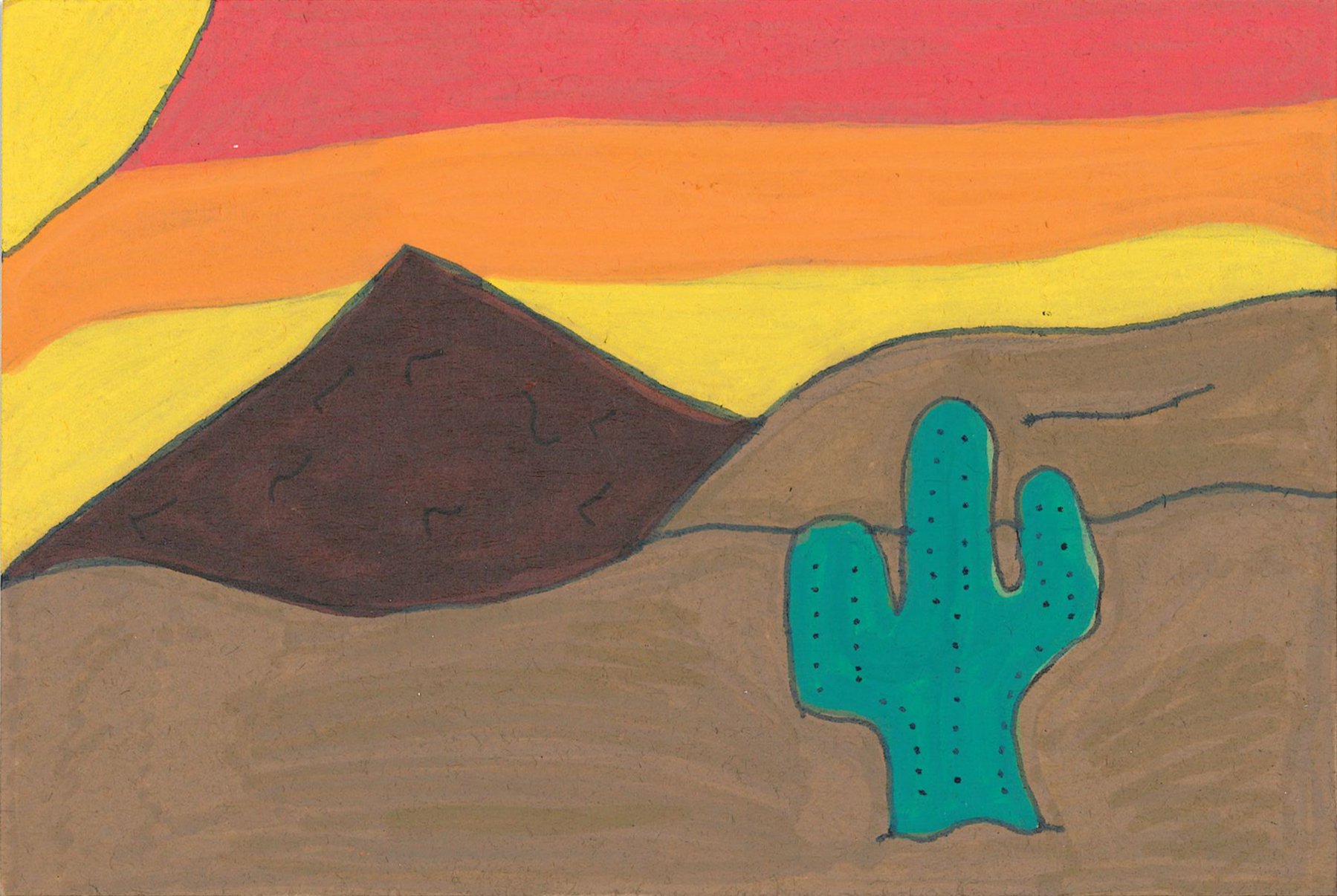 D2 (front): "A little desert landscape."