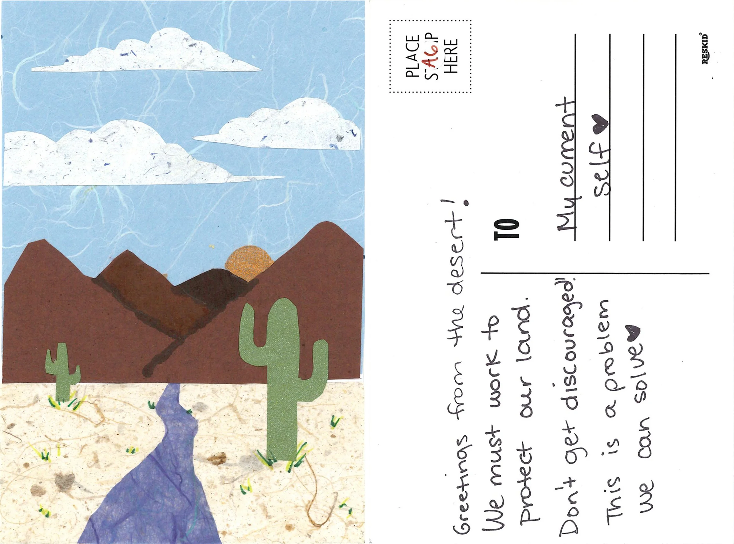 "A nice spring day in the Sonoran Desert." Artist: Lois Polashenski