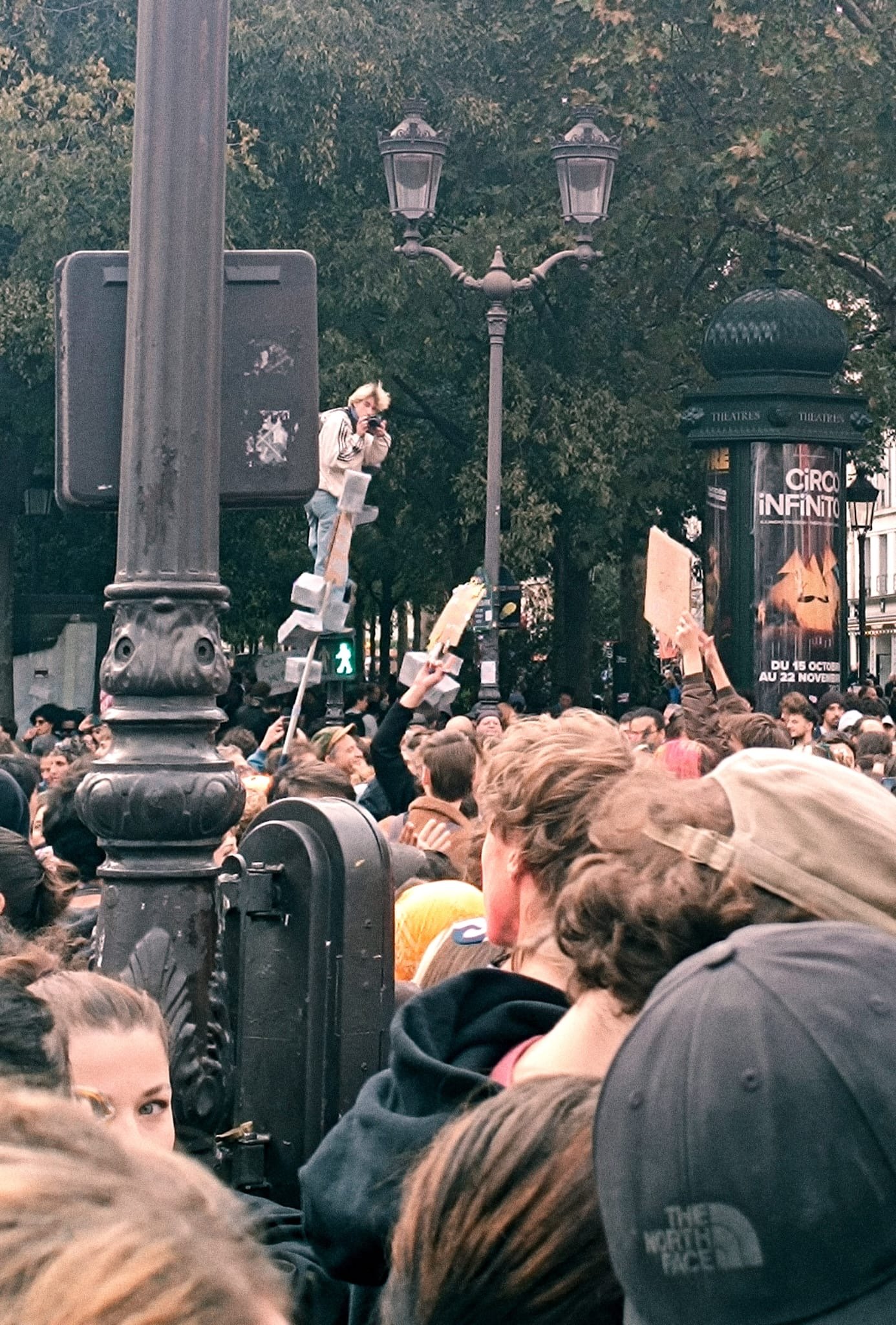 PARIS, IN PROTEST