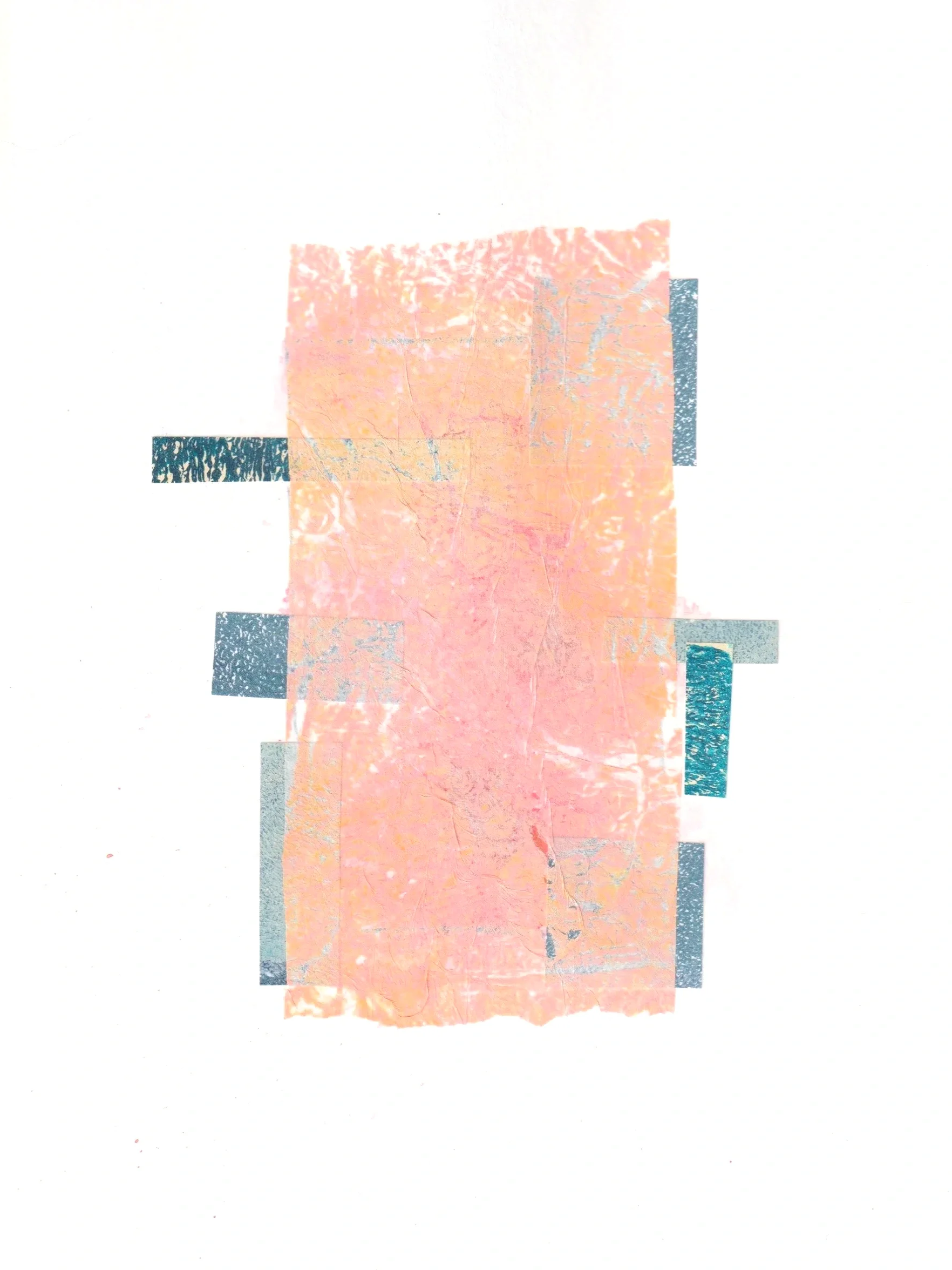Carnation — collage sur papier — A5 — papier mixte, encre acrylique, papiers divers — 2026.
