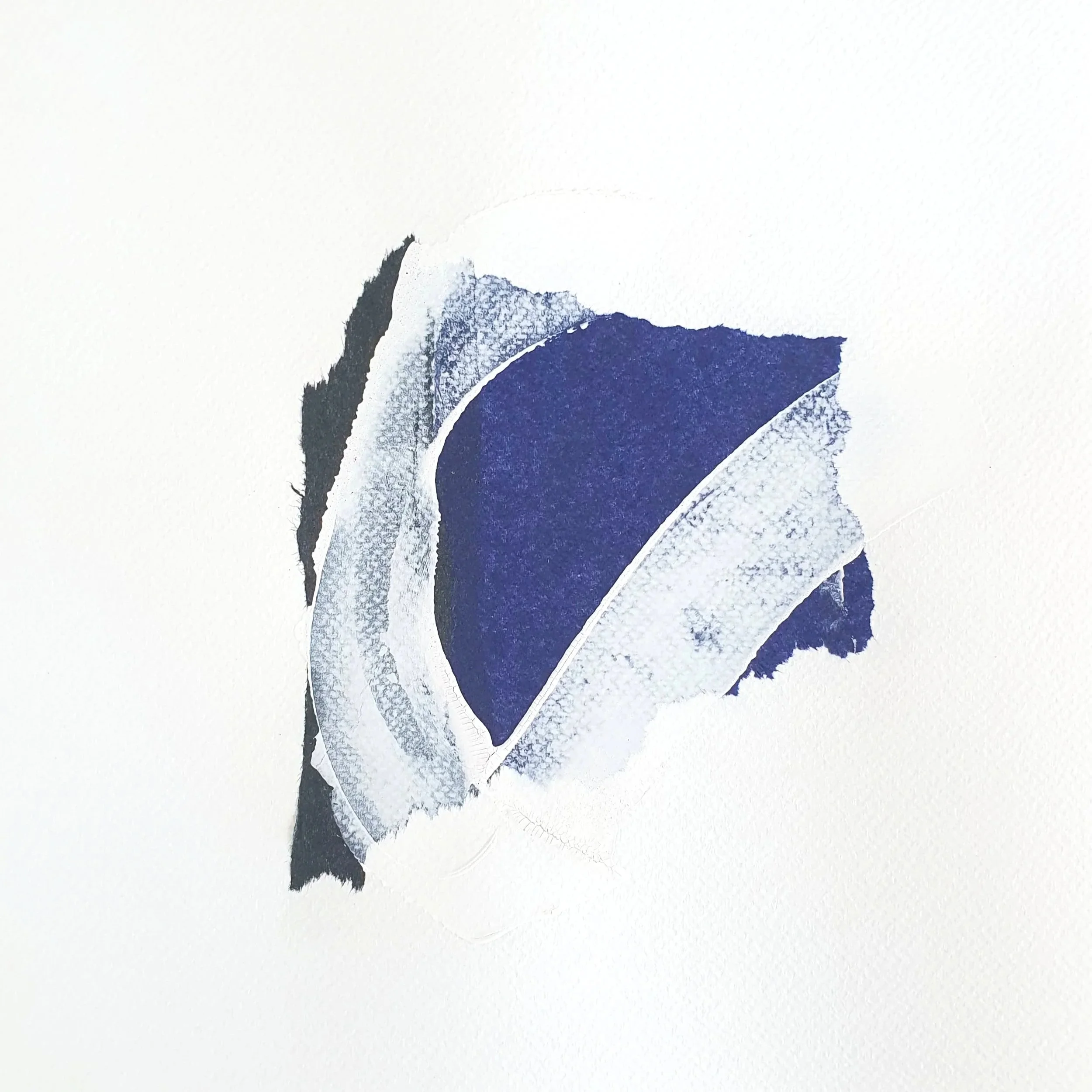 Sans titre · 30x30 cm · papier de soie et gouache sur papier coton