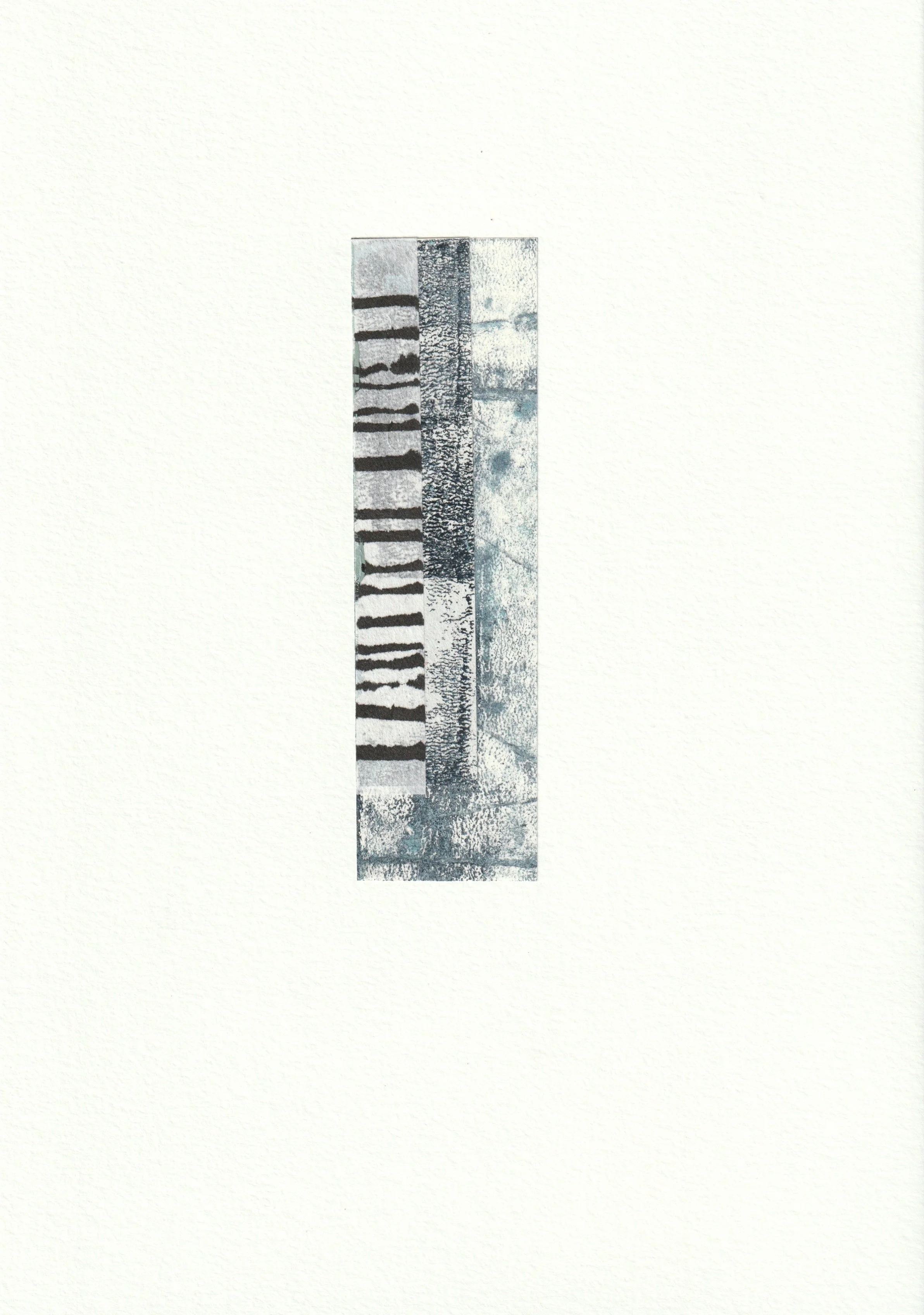 Reserve II · 21x29,7 cm - monotype sur washi et encre de chine sur sur papier coton