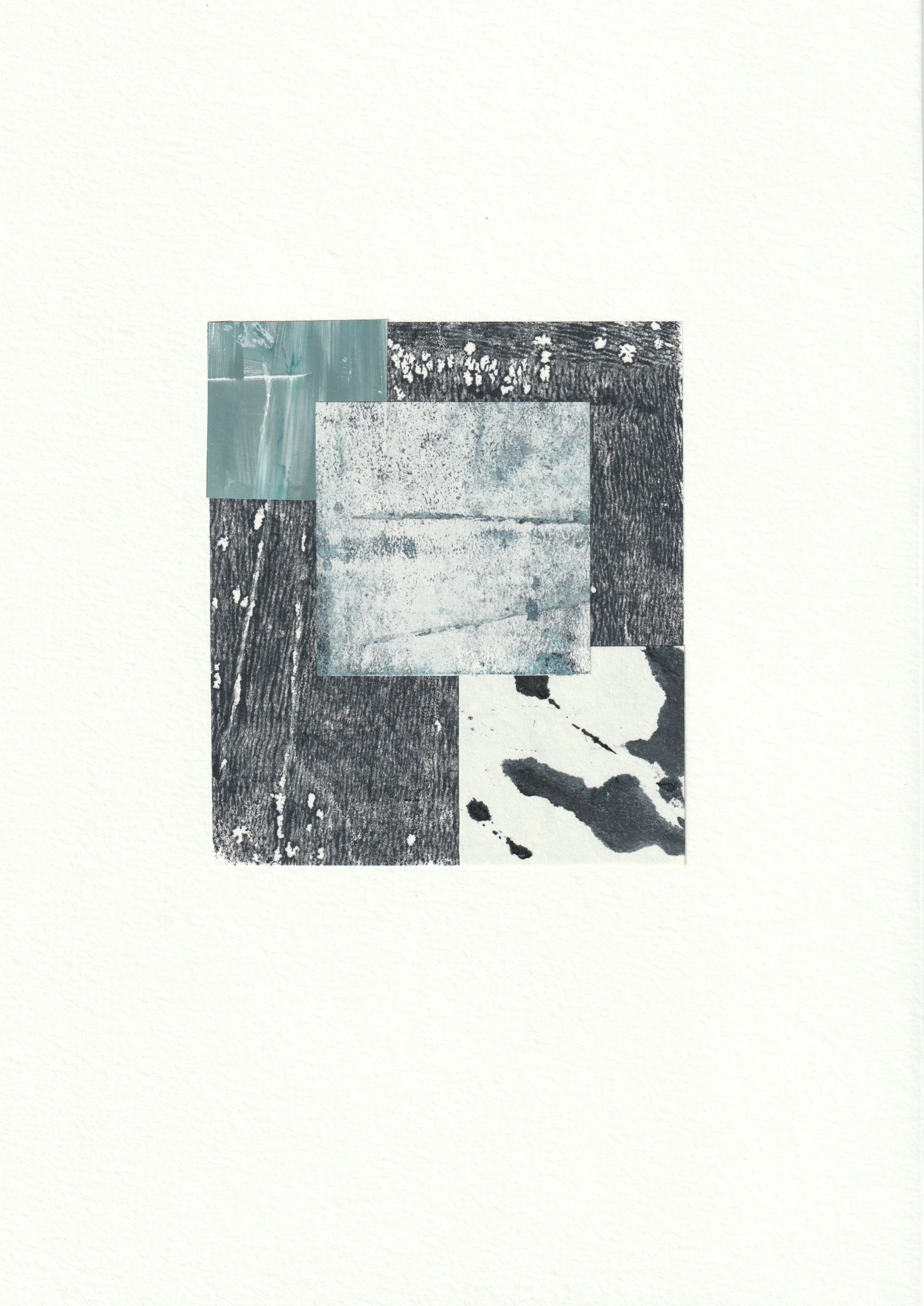 Reserve IV · 21x29,7 cm - monotype sur washi et encre de chine sur sur papier coton