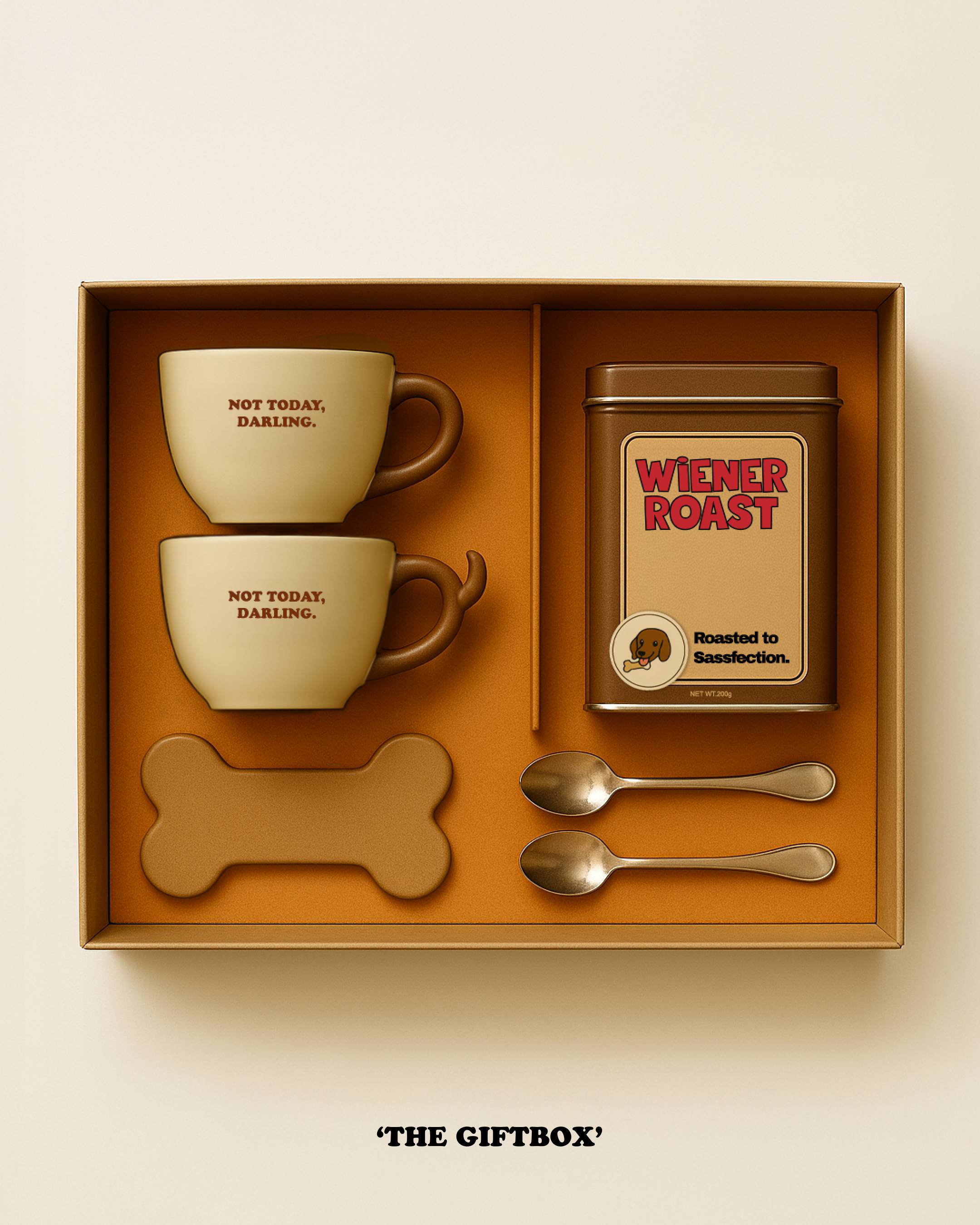 Introducing Wiener Roast -
Hand-roasted beans from the magical hills of Mellowtail—where the coffee is bold, and the dachshunds are bolder.