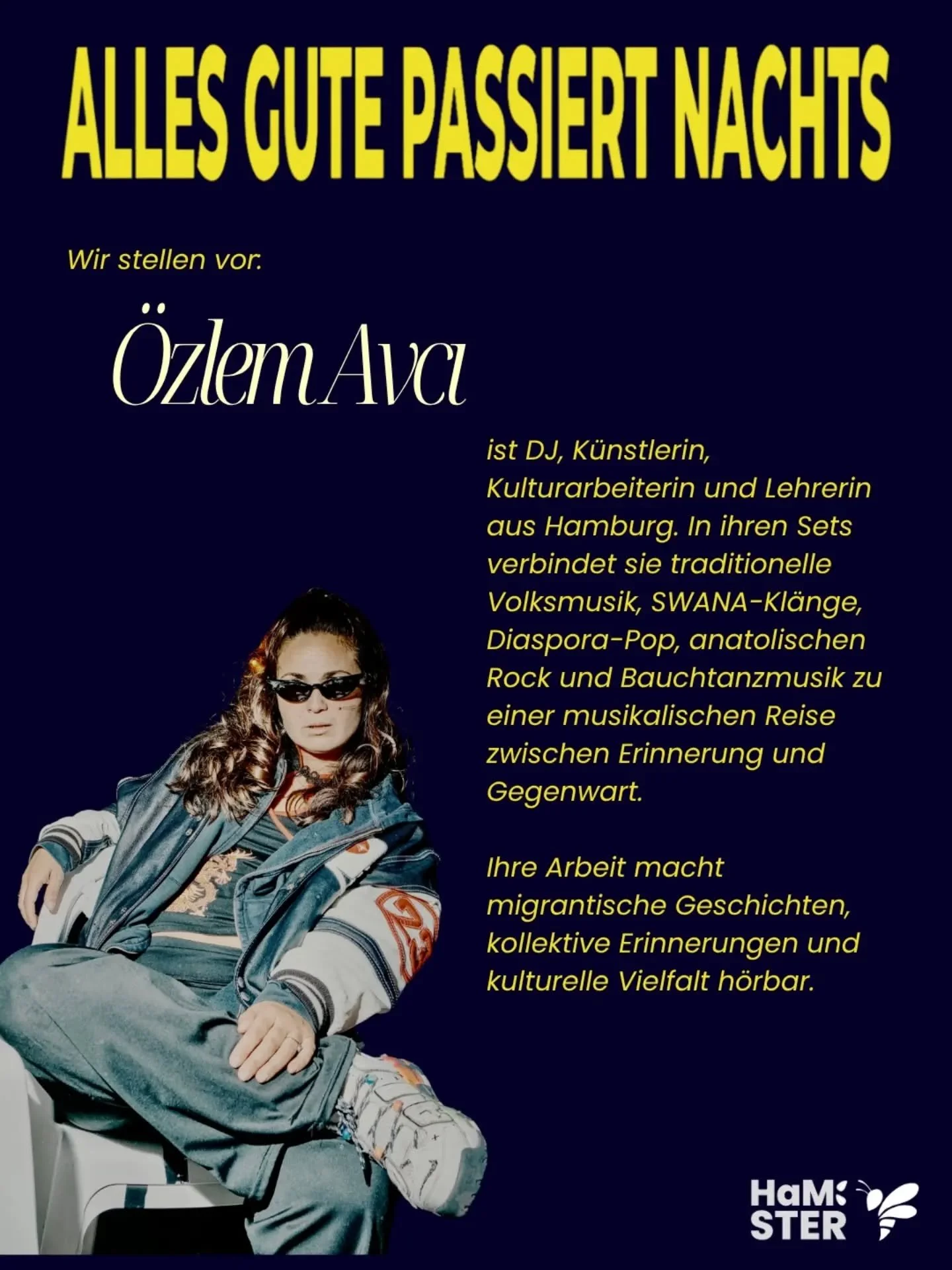Musik schafft Verbindungen zwischen Generationen, Regionen und Communities und er&ouml;ffnet R&auml;ume f&uuml;r Austausch, Zugeh&ouml;rigkeit und Empowerment. 🎧

🗣 Wir stellen euch &Ouml;zlem @fash.visi.on vor, die am 30.10 f&uuml;r den richtigen 
