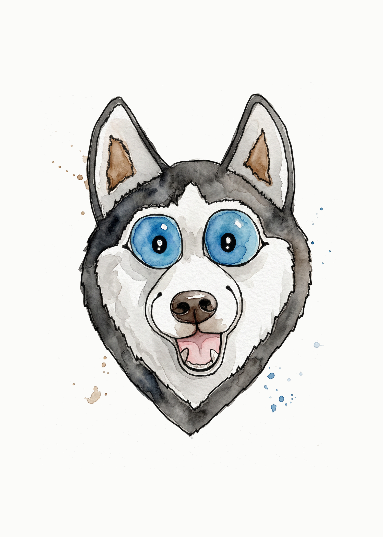 Siberian Husky Face