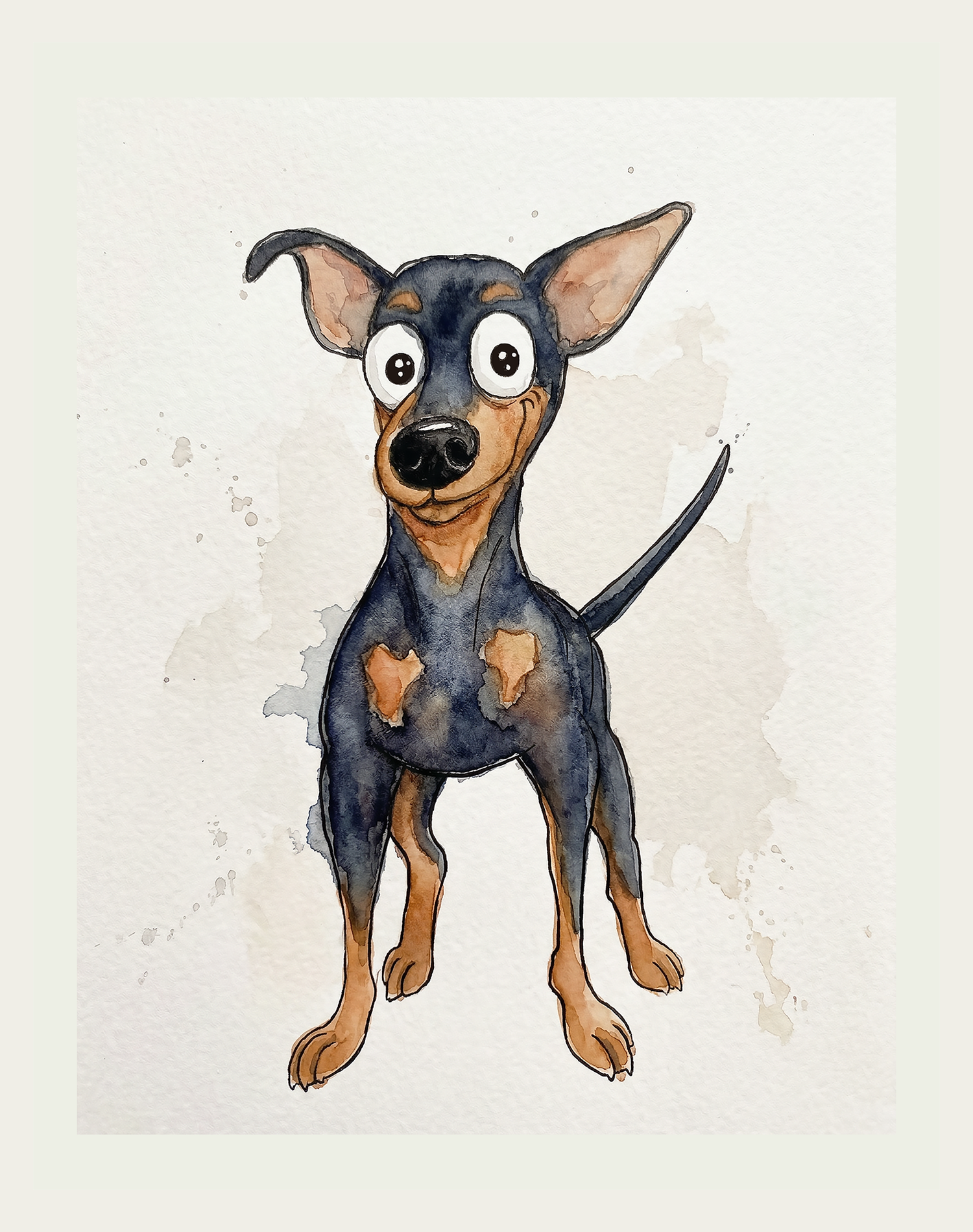 Miniature Pinscher with Natural Ears