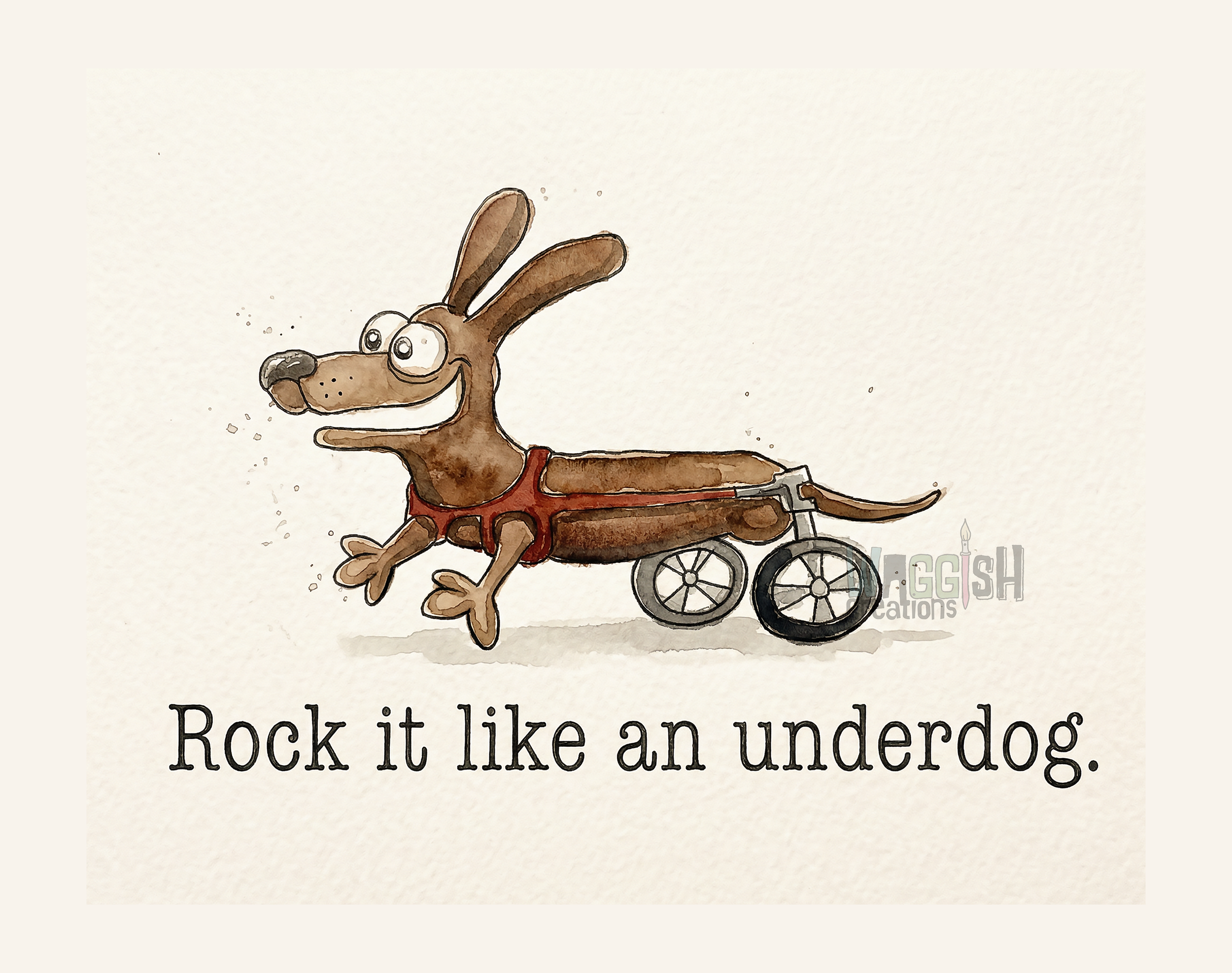 Dachshund Rock it Like an Underdog!