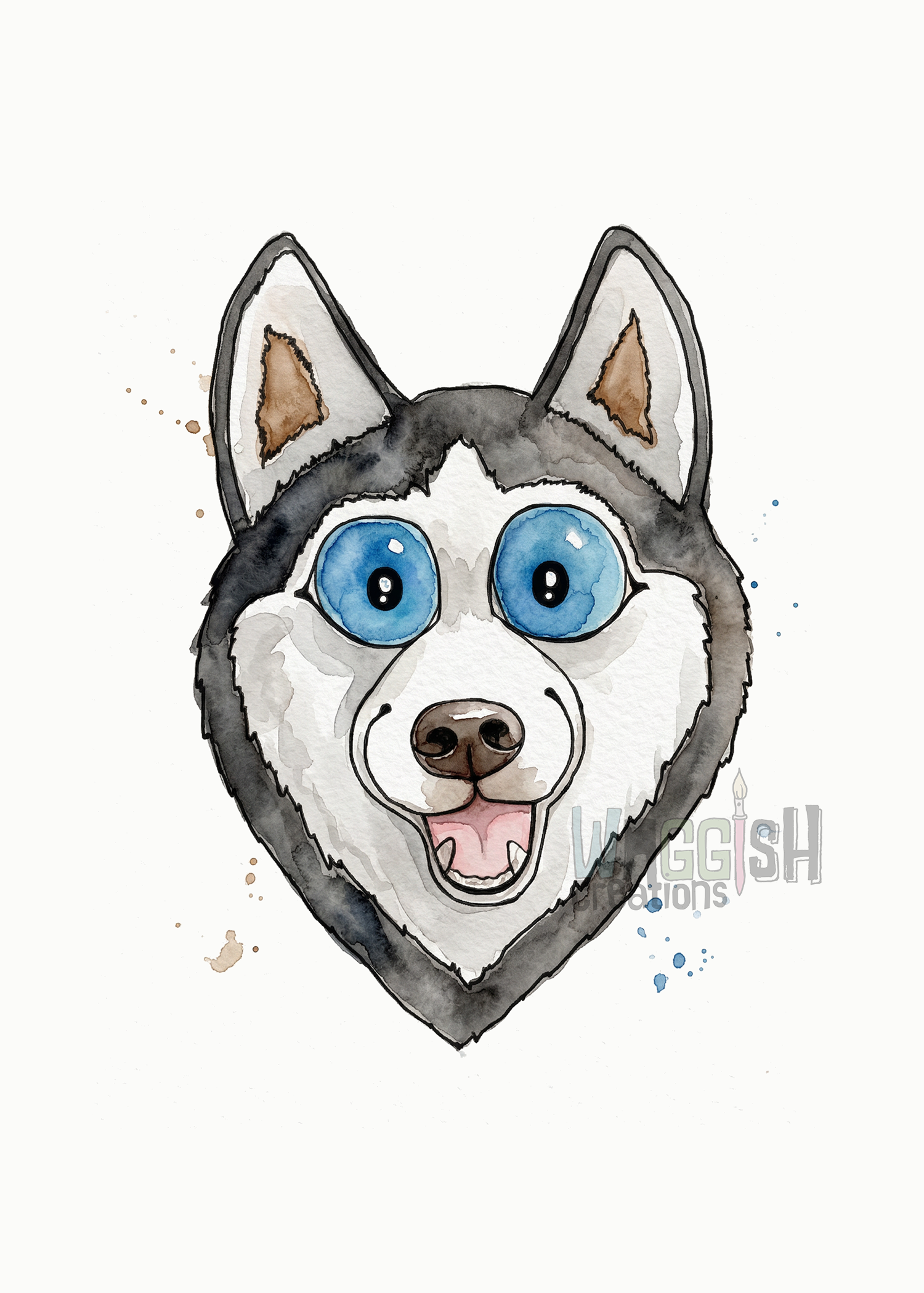 Siberian Husky Face