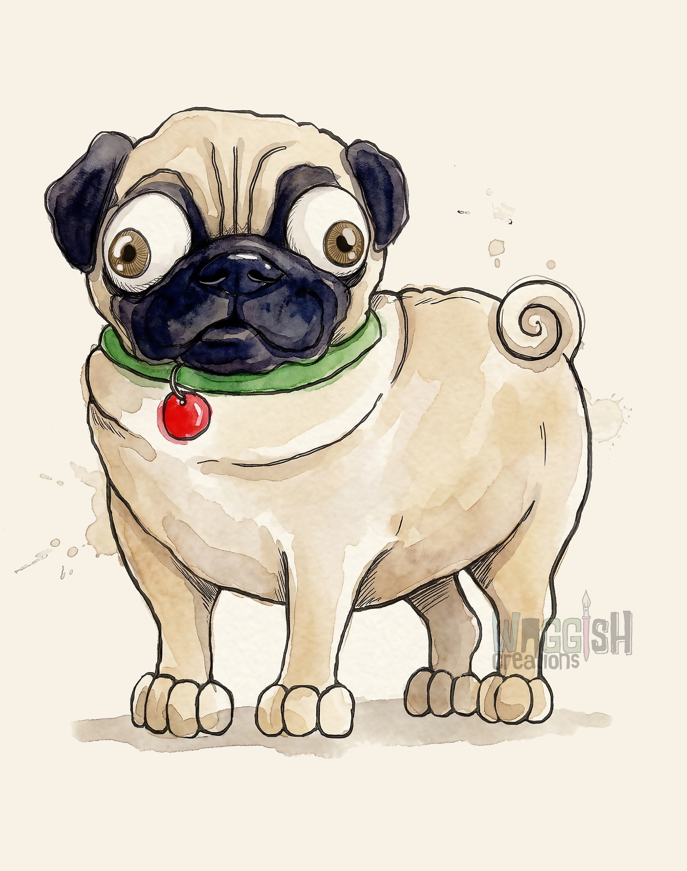 Pug Standing
