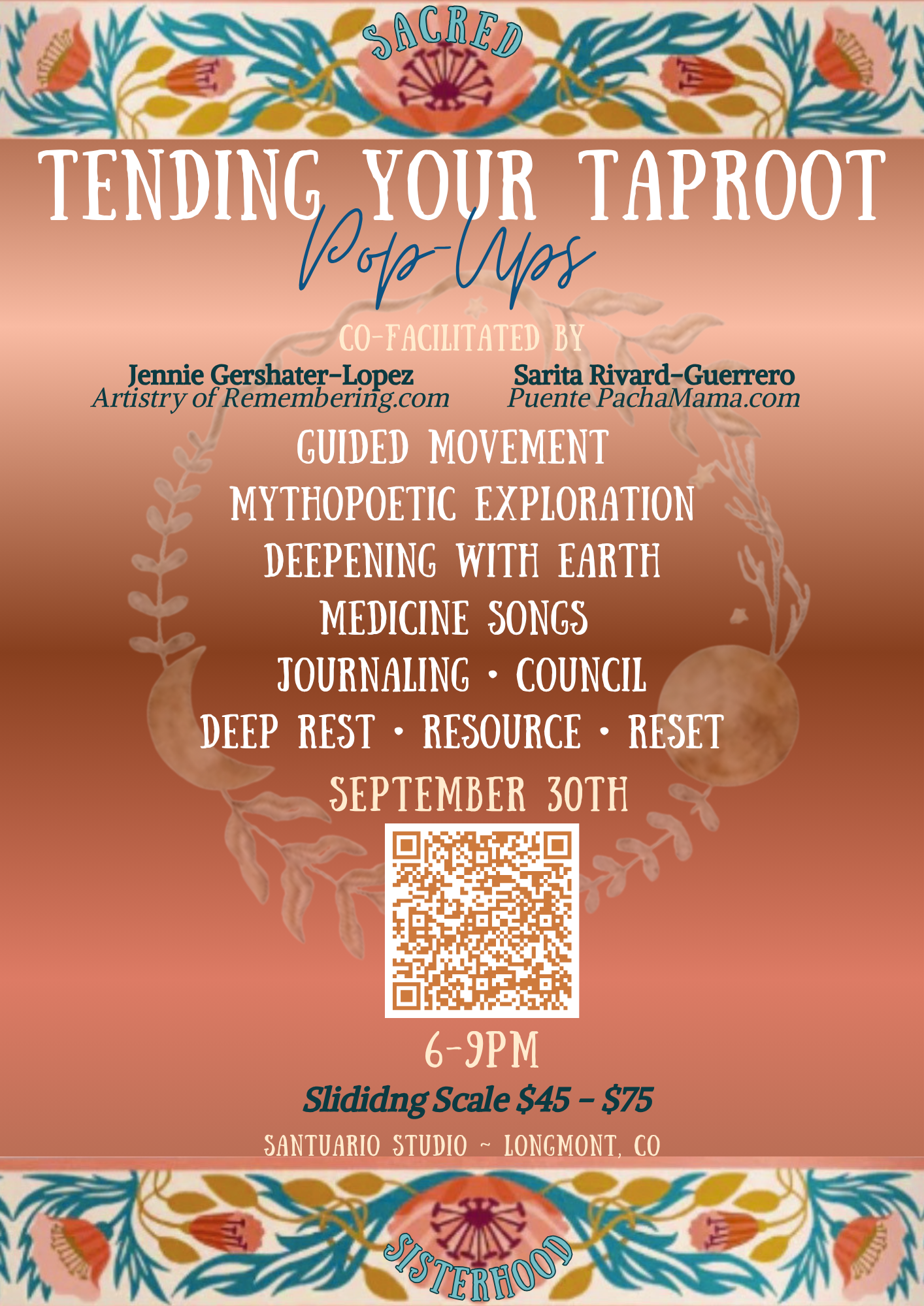 9/30 Tending Your Taproot Pop-Up
