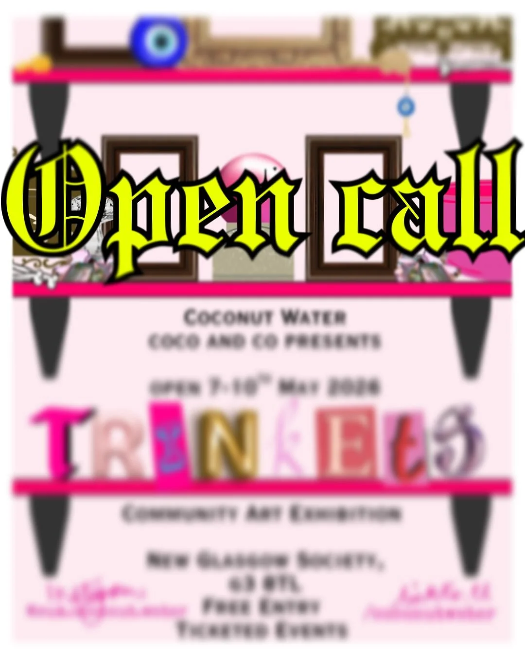 Couldn&rsquo;t hold off another week to wait for my schedule -Check the form link in bio or drop an email! 
#opencall #artopencalluk #opencallglasgow #opencallscotland #art