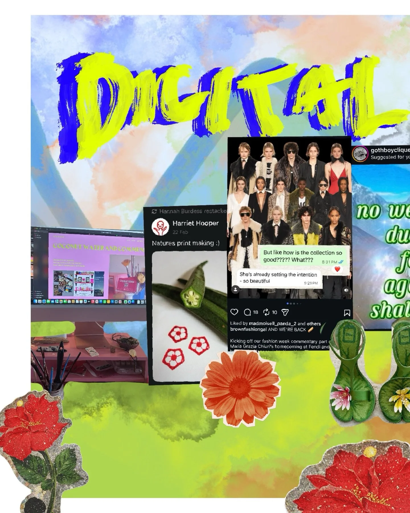 Digital Art / Digital Garden Concept - #scrl #scrlgallery #procreateapp #digitalgarden