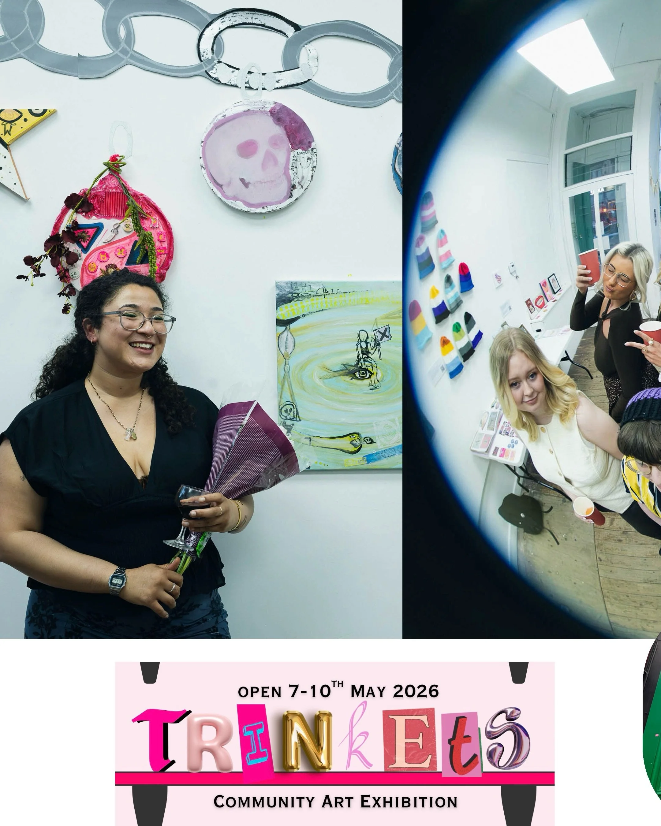 Thank you for all the love 🧡 @ezzthetic.photography capturing night 1/4 - open till 8 tonight and we&rsquo;ll be there 12-6 again tomorrow for tooth gems and collections ❤️

#glasgowart #trinkets26 #scottishart #whatsoninmay #WhatsonGlasgow 

Home A